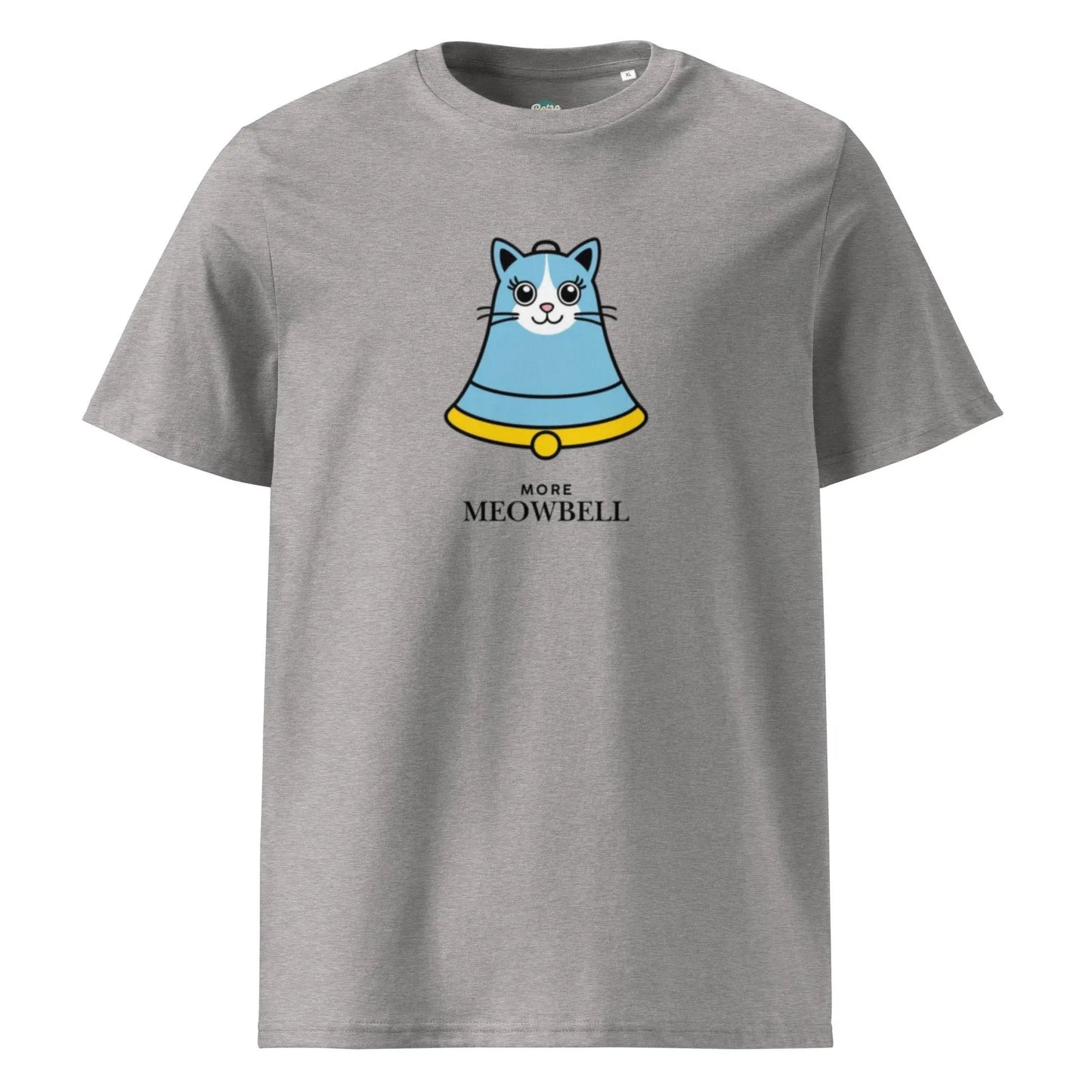 More Meowbell - organic cotton t-shirt by Stanley/Stella Tags: 100% Organic Cotton, cat, funny, graphic, graphic tee, meow, more cowbell, original, retro, shirt, vintage, vintage vibe RetroSplendor Apparel