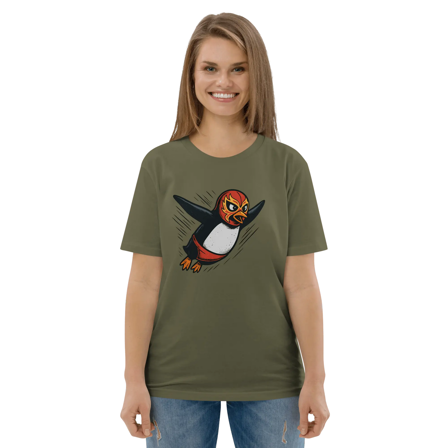 Penguidor - organic cotton t-shirt by Stanley/Stella Tags: 100% cotton, art, graphic tee, original, penguin, retro, t-shirt, unisex, vintage RetroSplendor Apparel