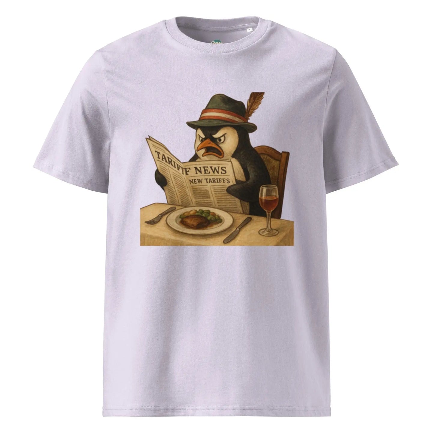 Penguin Tariffs - organic cotton t-shirt by Stanley/Stella Tags: 100% Organic Cotton, graphic, graphic tee, original, penguin, political, retro, tariffs, vintage, vintage vibe RetroSplendor Apparel