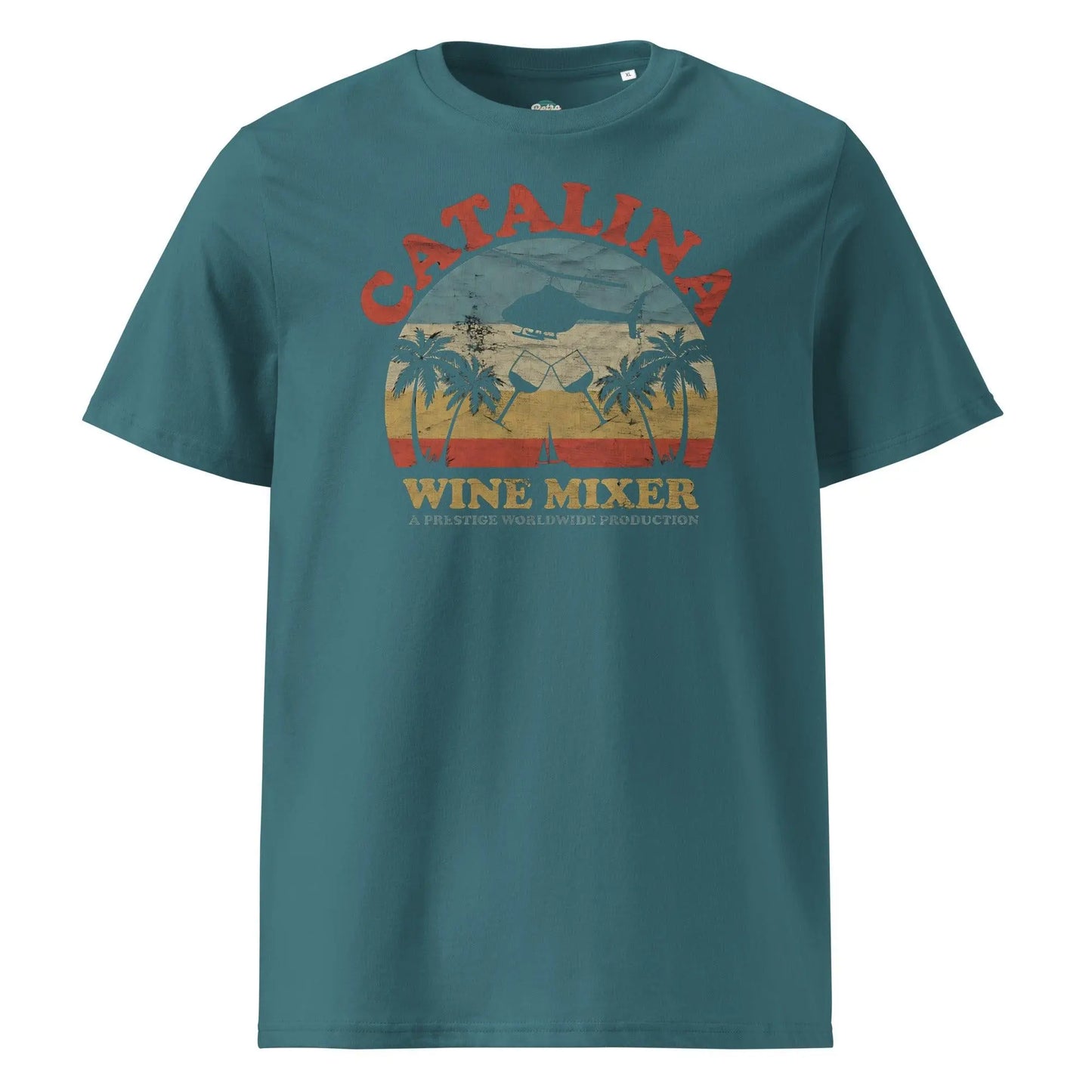 Catalina Wine Mixer - T-Shirt – Shirt by Stanley/Stella Tags: 100% Organic Cotton, 90s, comedy, funny, graphic, graphic tee, movie, retro, shirt, vintage, vintage vibe, will farrell RetroSplendor Apparel