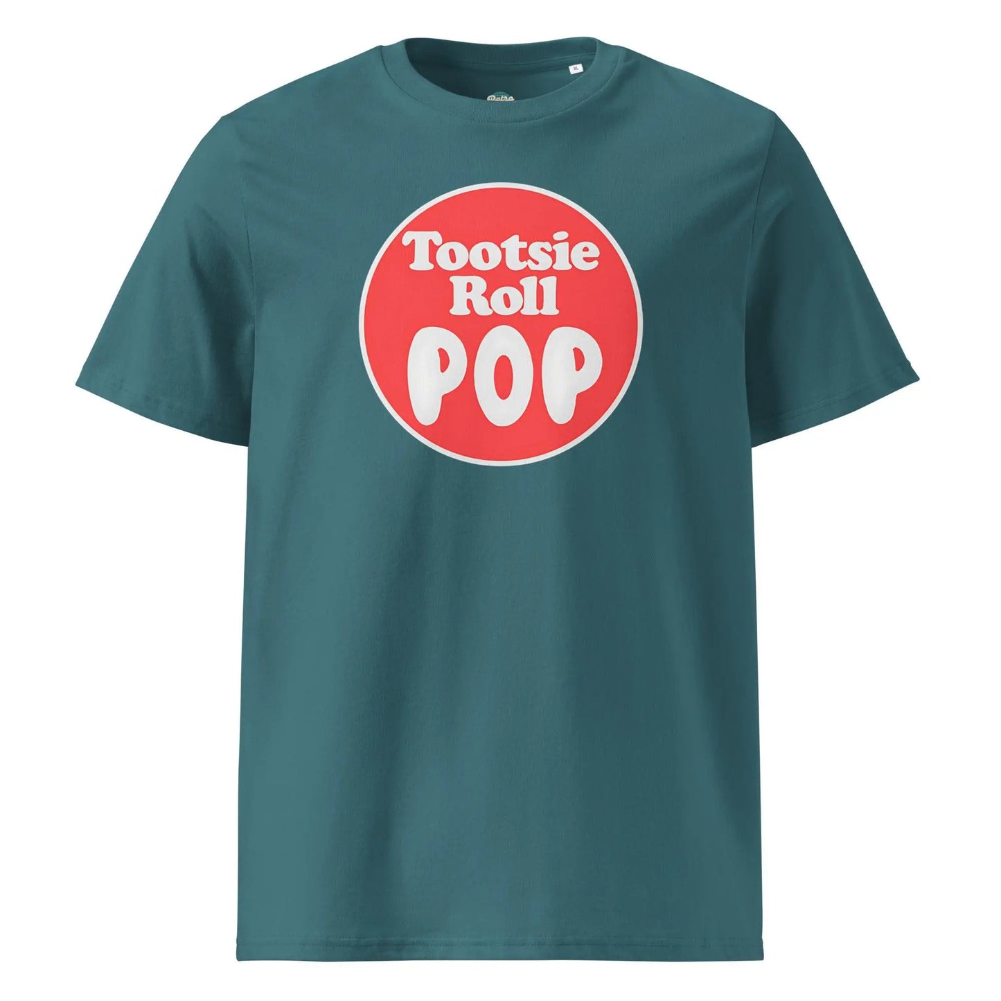 Tootsie Roll Pop - organic cotton t-shirt by Stanley/Stella Tags: 100% Organic Cotton, candy, graphic, graphic tee, pop, retro, tootsie roll, vintage, vintage vibe RetroSplendor Apparel
