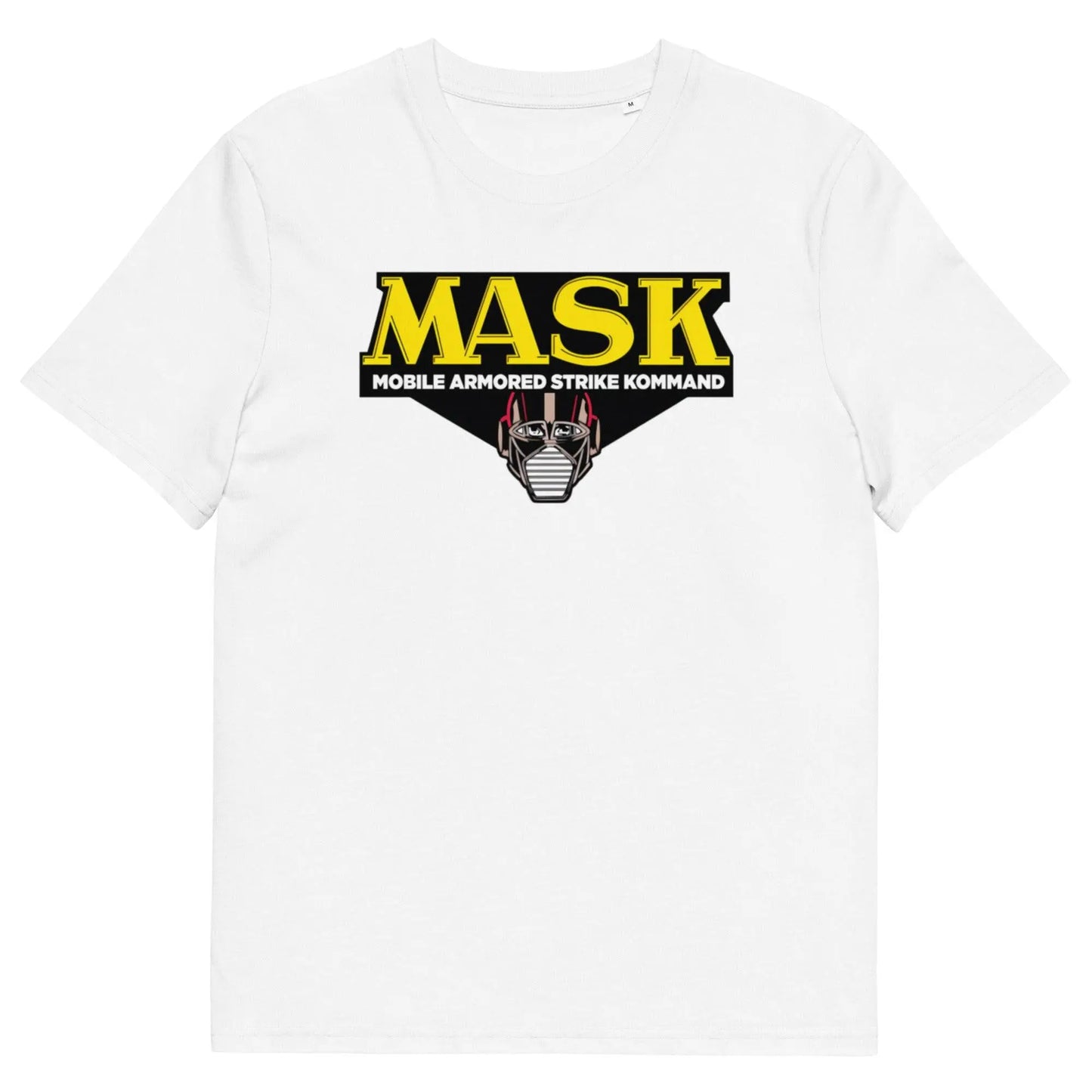 MASK - organic cotton t-shirt – Shirt by Stanley/Stella Tags: 100% organic cotton, 80s, cartoon, graphic tee, logo, retro, shirt, t-shirt, toys, vintage RetroSplendor Apparel