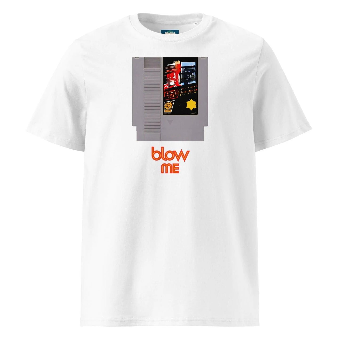 Blow me - Nintendo Tee - Organic Cotton by Stanley/Stella Tags: 80s, comedy, funny, gaming, graphic tee, original, retro, retrosplendor, shirt, splendor, t-shirt, unisex, vintage RetroSplendor Apparel