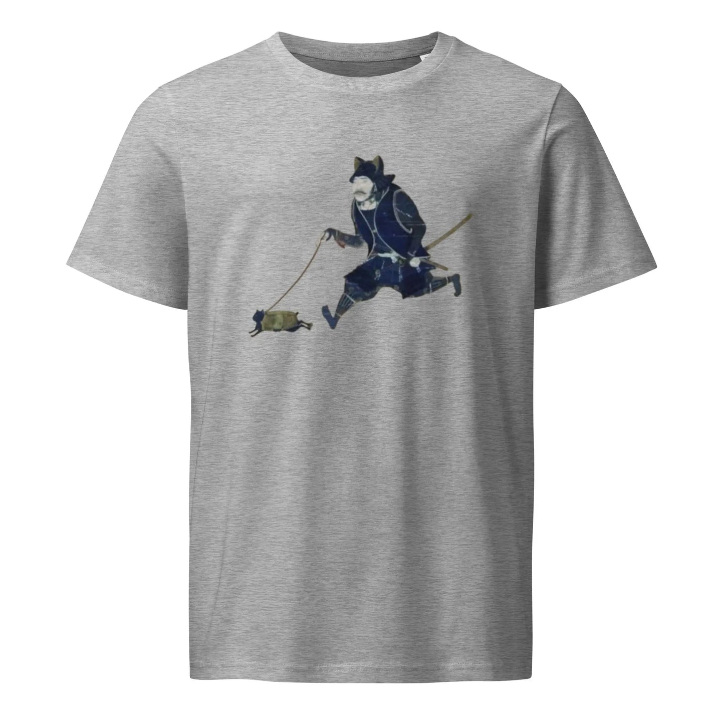 The Emperor and his cat - Unisex organic mid-light t-shirt by Retro Splendor Tags: cat design, ethical fashion, mid-light t-shirt, organic cotton, unisex organic t-shirt RetroSplendor Apparel