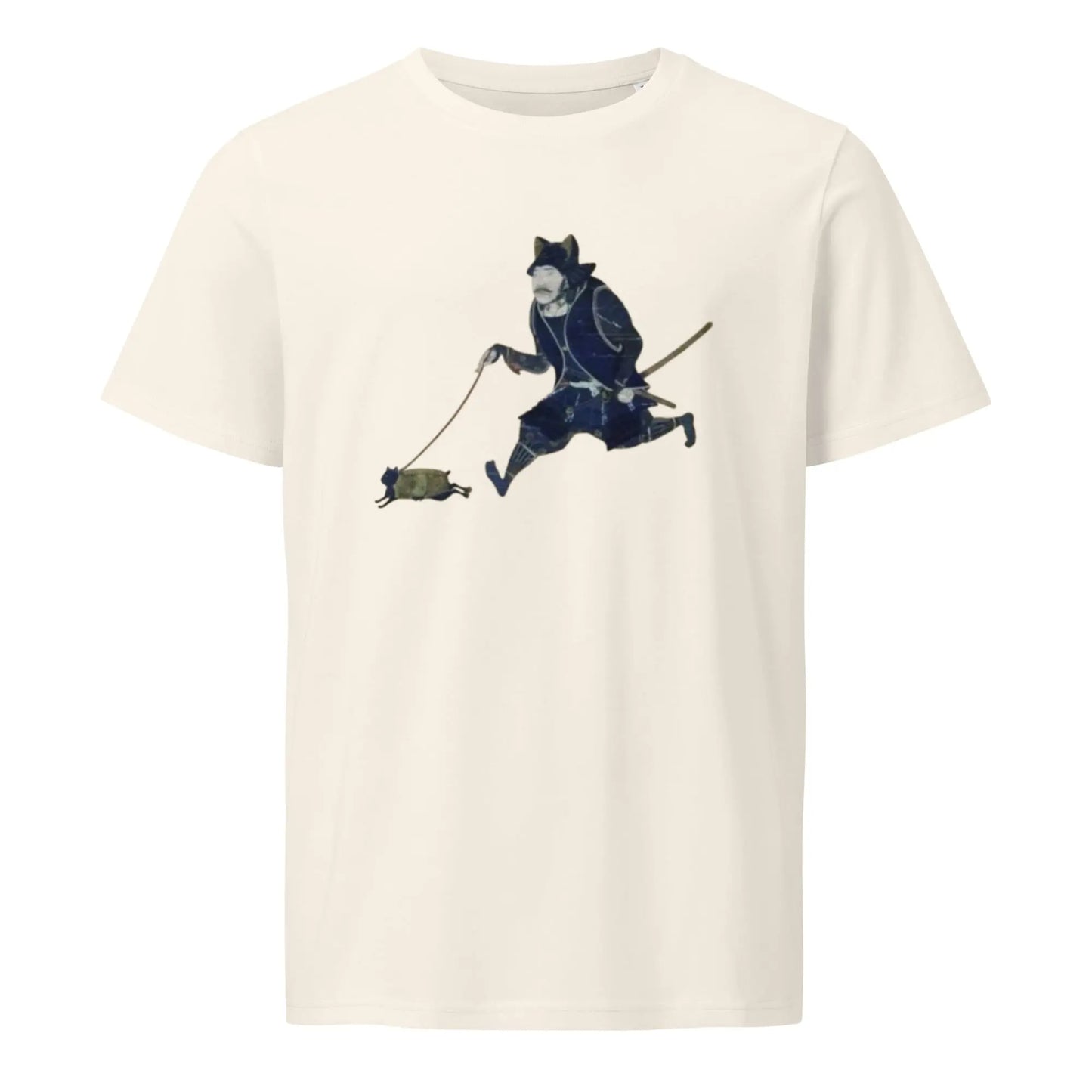 The Emperor and his cat - Unisex organic mid-light t-shirt by Retro Splendor Tags: cat design, ethical fashion, mid-light t-shirt, organic cotton, unisex organic t-shirt RetroSplendor Apparel