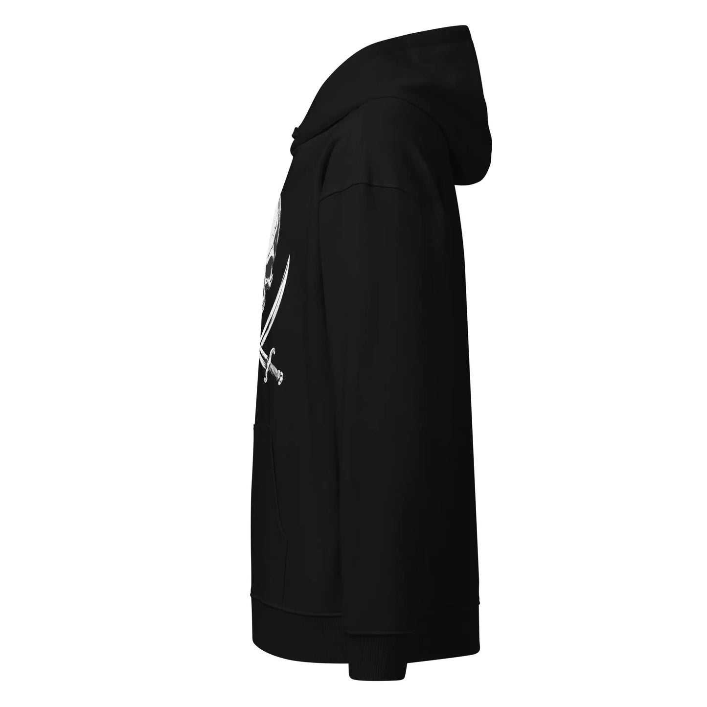 Doom Gate Skull - organic relaxed hoodie by Stanley/Stella Tags: cross bones, graphic tee, hoodie, organic cotton, original, Printful, retro, shirt, skull, sweatshirt, t-shirt, unisex, vintage RetroSplendor Apparel