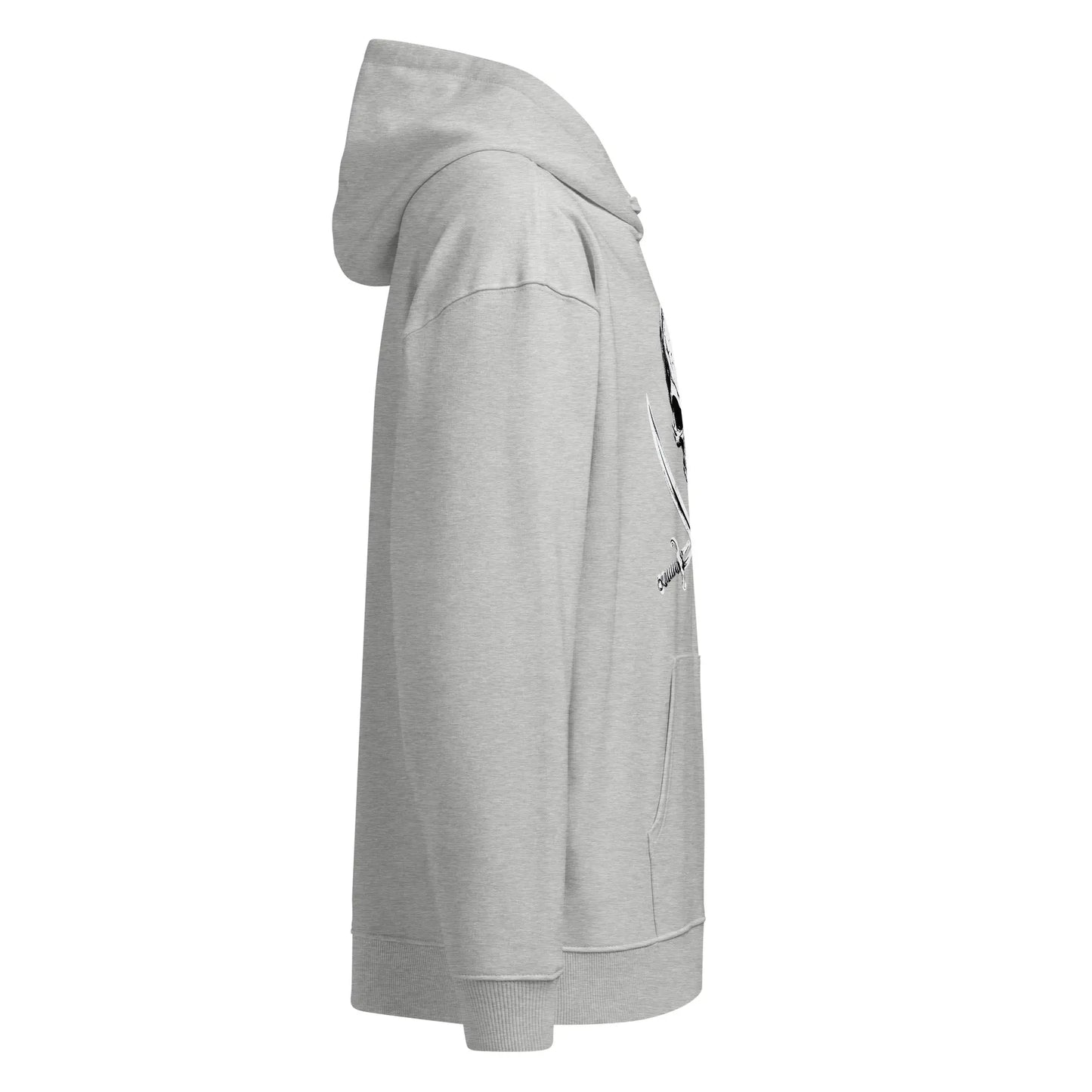 Doom Gate Skull - organic relaxed hoodie by Stanley/Stella Tags: cross bones, graphic tee, hoodie, organic cotton, original, Printful, retro, shirt, skull, sweatshirt, t-shirt, unisex, vintage RetroSplendor Apparel