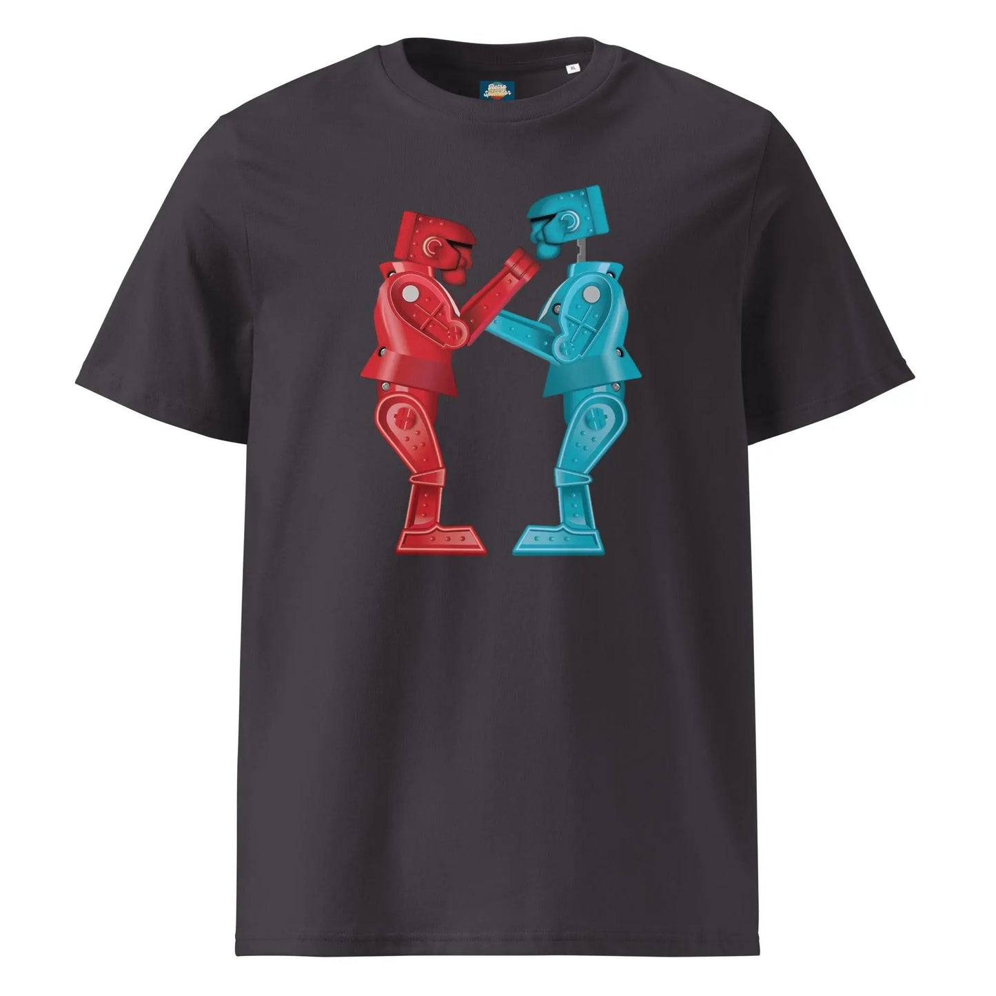Rock 'em Sock 'em - Unisex organic ribbed neck t-shirt by Stanley/Stella Tags: 80s, boxing, graphic tee, retro, retrosplendor, robots, shirt, splendor, t-shirt, toys, unisex, vintage RetroSplendor Apparel