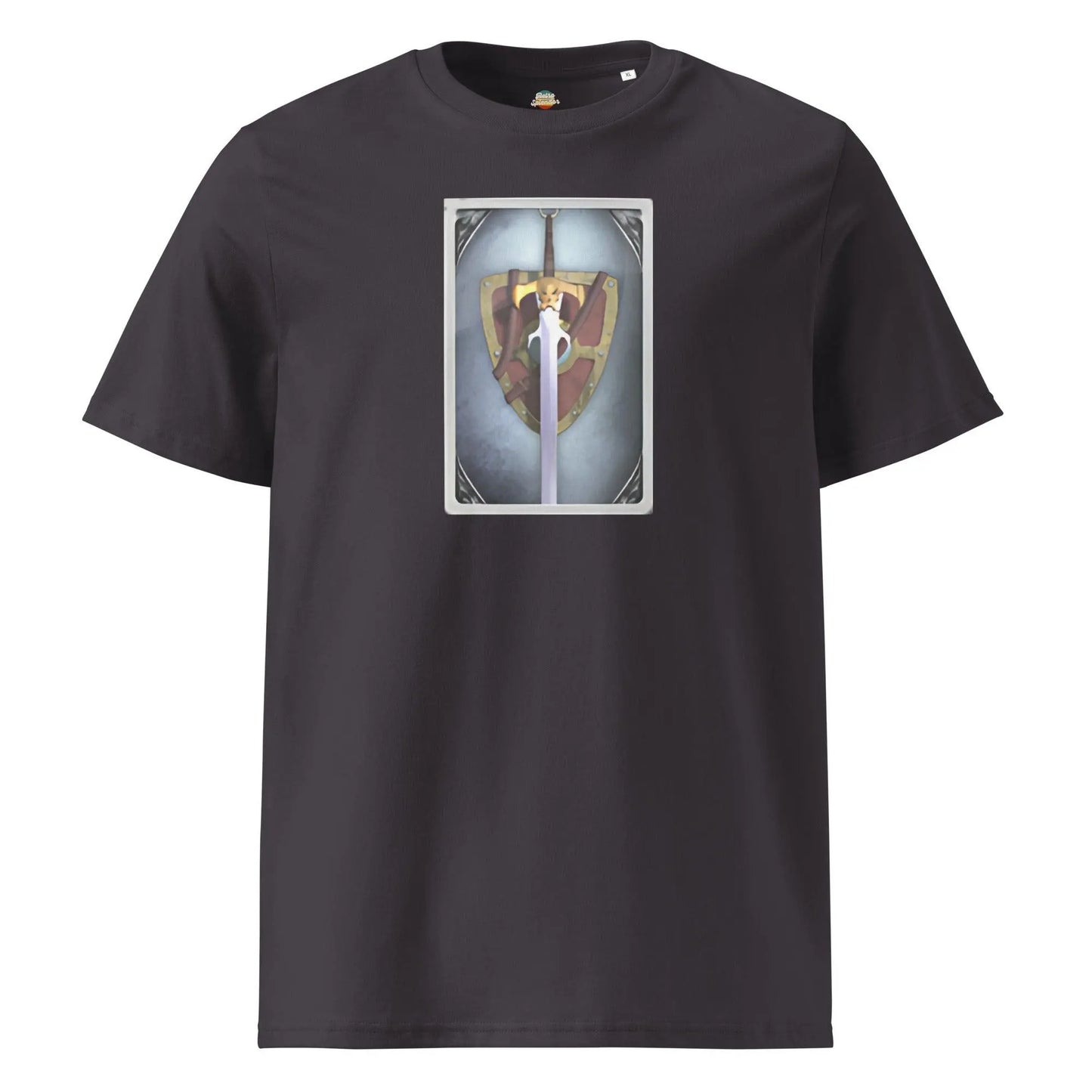 EQ Warrior - organic ribbed neck t-shirt by Stanley/Stella Tags: 90s, everquest, gaming, organic cotton, original, pc gaming, ruins of kunark, vintage, warrior RetroSplendor Apparel