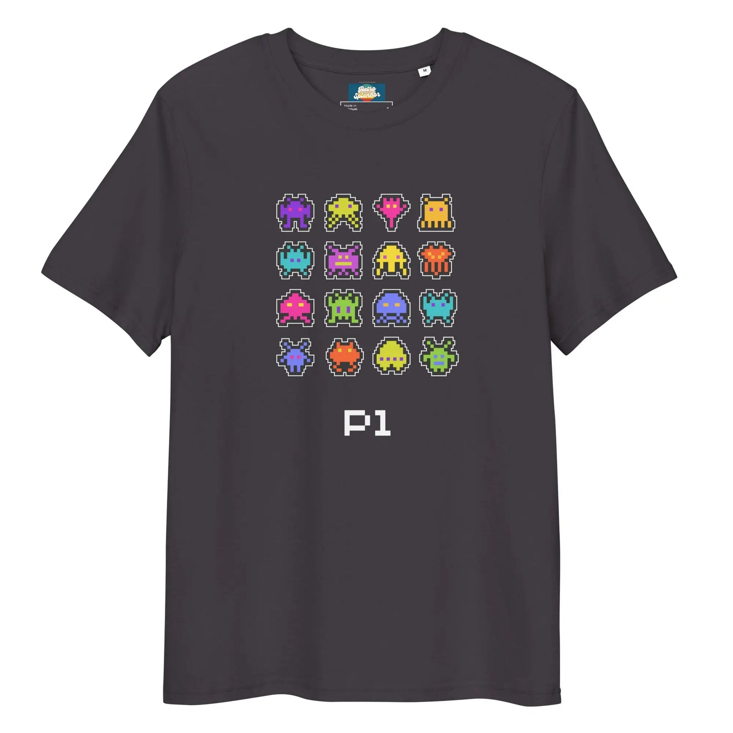 Bleep Blurp - Unisex organic ribbed neck t-shirt by Stanley/Stella Tags: 80s, arcade, gaming, graphic, men, original, Printful, retro, tee, unisex, vintage, women RetroSplendor Apparel