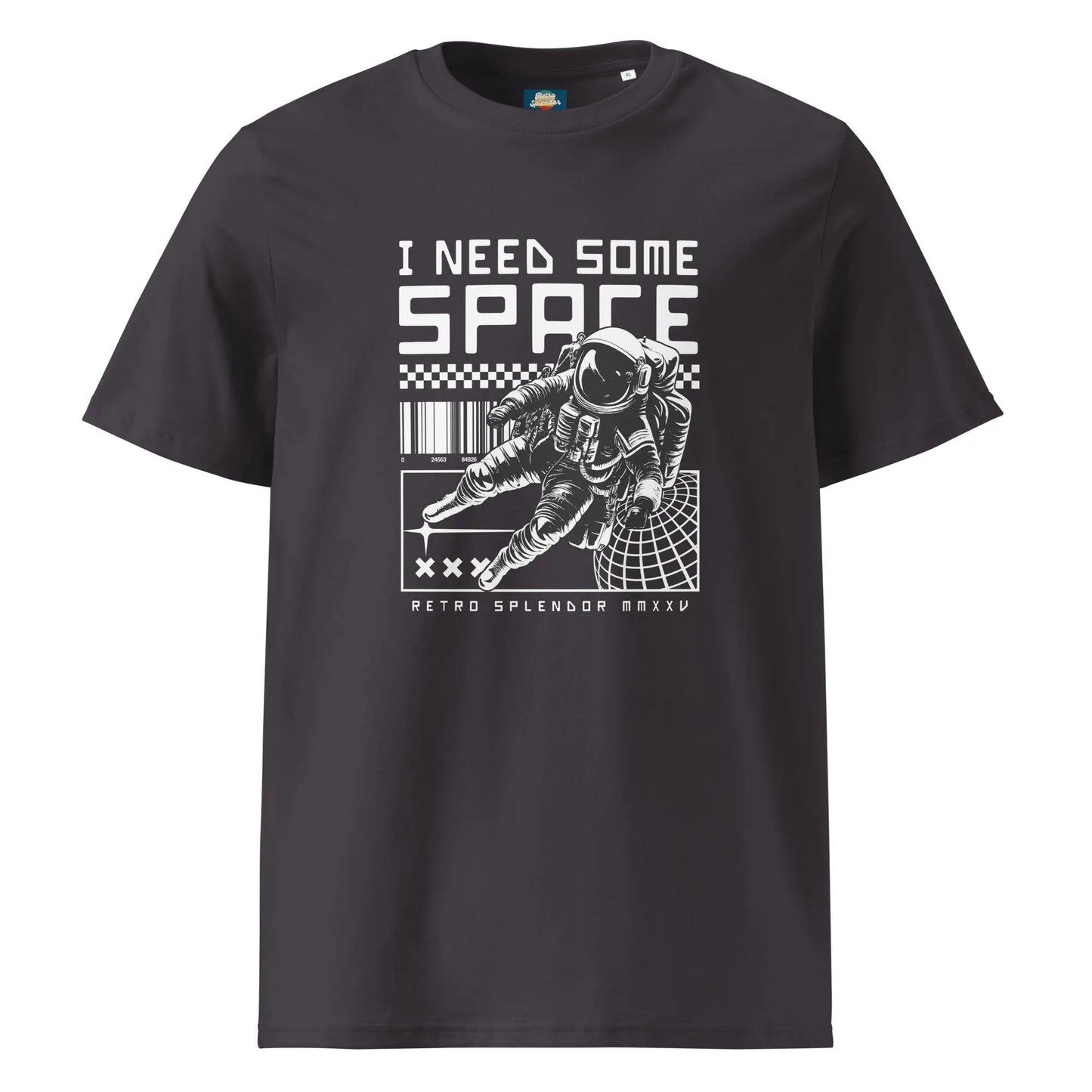 I Need Some Space - Unisex organic ribbed neck t-shirt by Stanley/Stella Tags: astronaut, cool, graphic, men, original, Printful, retro, space, tee, unisex, vintage, women, Y2k RetroSplendor Apparel