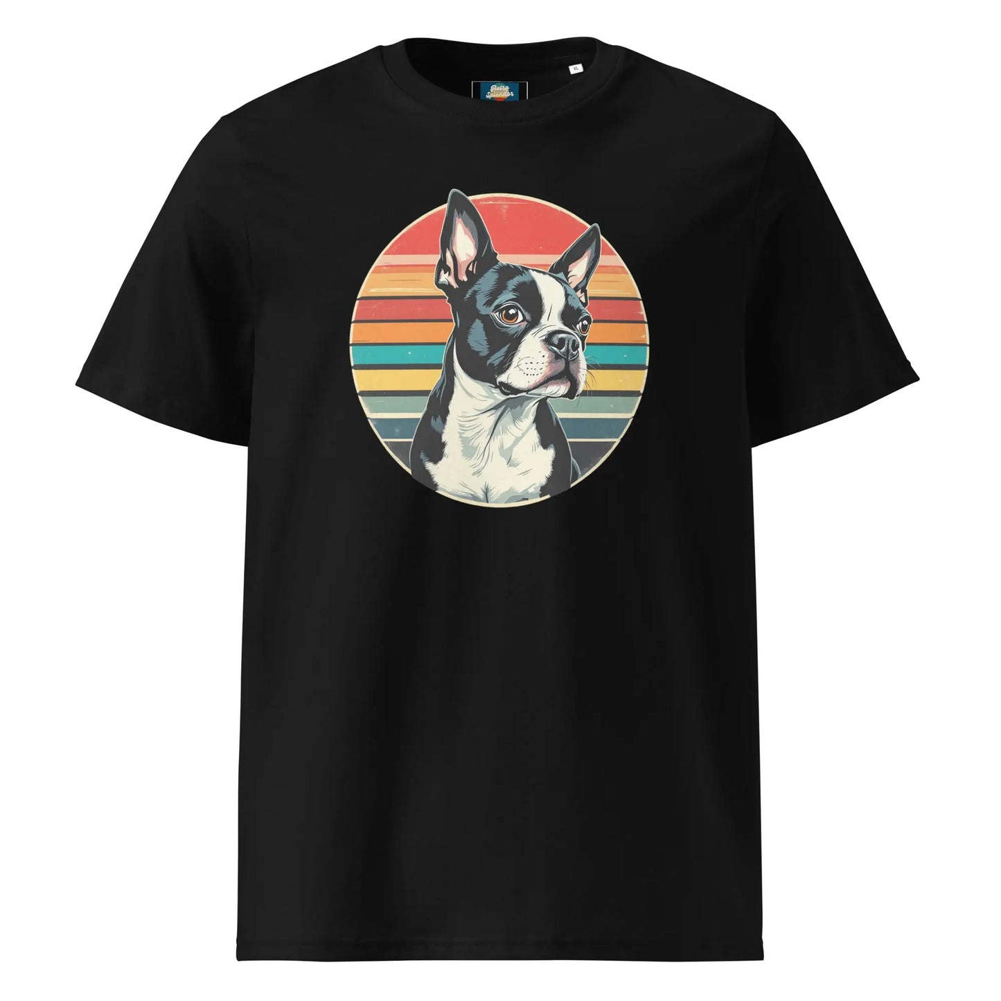 The Young Gentleman - Boston Terrier organic ribbed neck t-shirt by Stanley/Stella Tags: boston terrier, dog, original, portrait, Printful, retro, shirt, t-shirt, unisex, vintage RetroSplendor Apparel