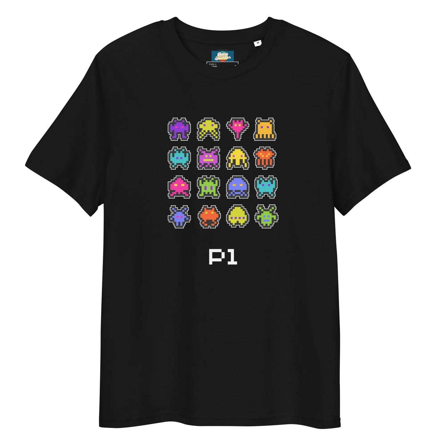 Bleep Blurp - Unisex organic ribbed neck t-shirt by Stanley/Stella Tags: 80s, arcade, gaming, graphic, men, original, Printful, retro, tee, unisex, vintage, women RetroSplendor Apparel