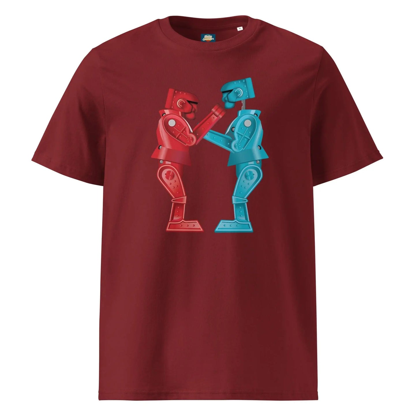 Rock 'em Sock 'em - Unisex organic ribbed neck t-shirt by Stanley/Stella Tags: 80s, boxing, graphic tee, retro, retrosplendor, robots, shirt, splendor, t-shirt, toys, unisex, vintage RetroSplendor Apparel