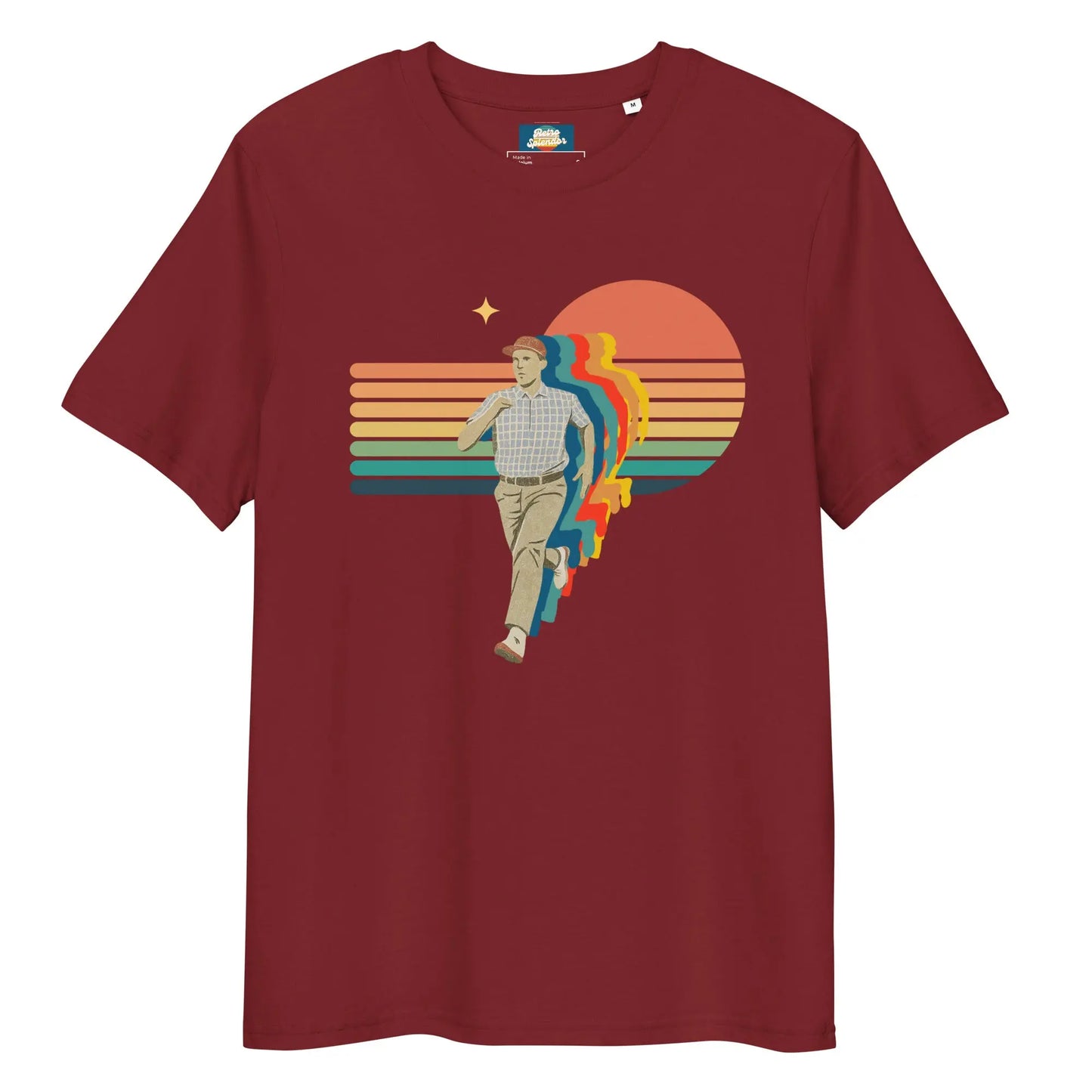 Run Forrest! - Unisex organic ribbed neck t-shirt by Stanley/Stella Tags: 90s, forrest gump, graphic, men, original, Printful, retro, run, running, shirt, tee, unisex, vintage, women RetroSplendor Apparel