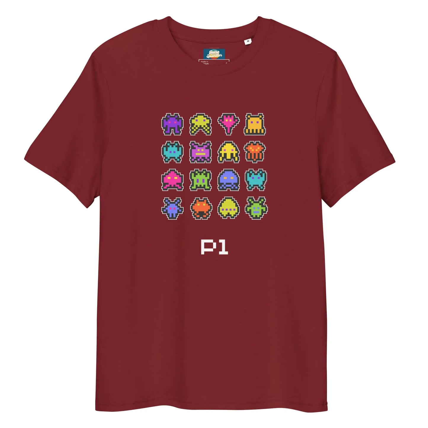 Bleep Blurp - Unisex organic ribbed neck t-shirt by Stanley/Stella Tags: 80s, arcade, gaming, graphic, men, original, Printful, retro, tee, unisex, vintage, women RetroSplendor Apparel