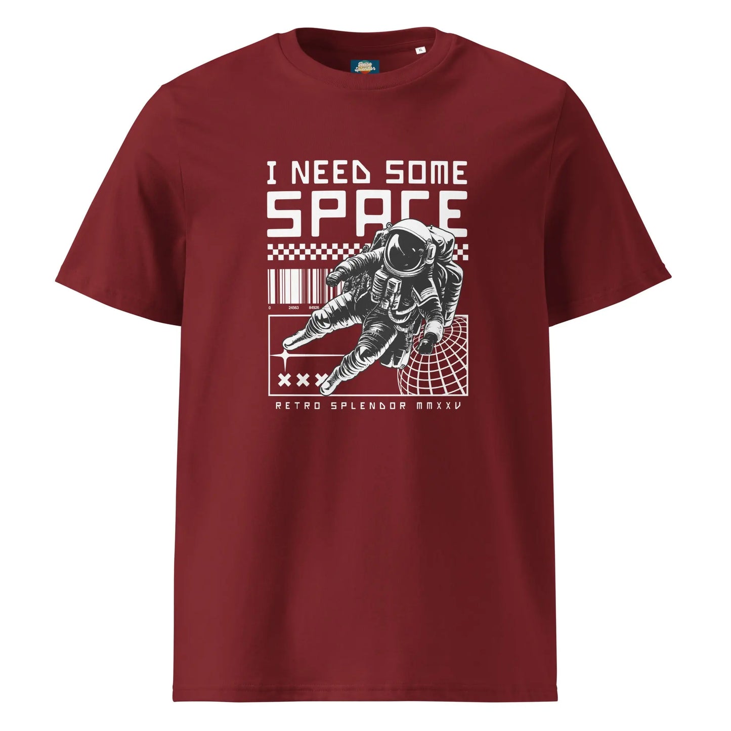 I Need Some Space - Unisex organic ribbed neck t-shirt by Stanley/Stella Tags: astronaut, cool, graphic, men, original, Printful, retro, space, tee, unisex, vintage, women, Y2k RetroSplendor Apparel