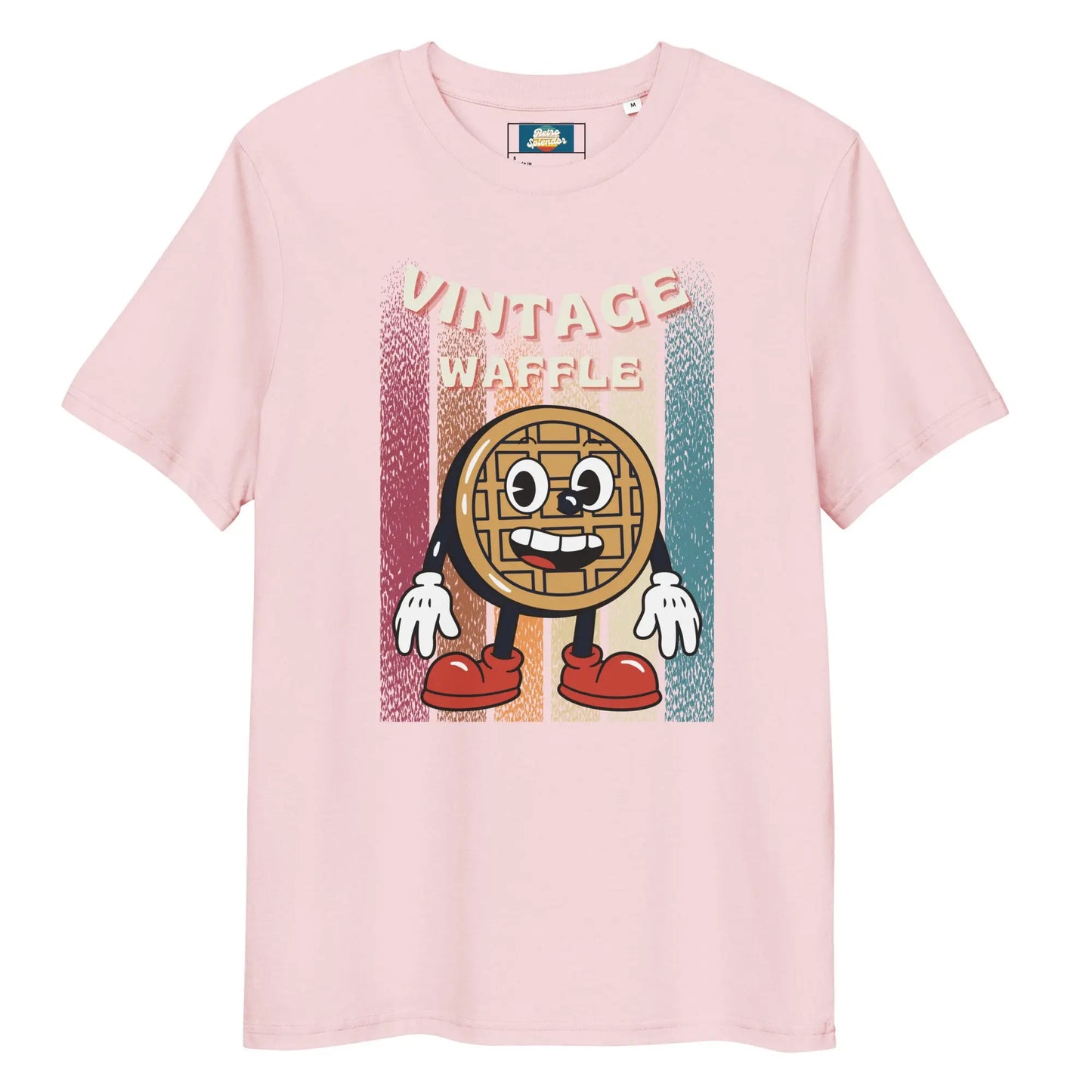Waffleman - Unisex organic ribbed neck t-shirt by Stanley/Stella Tags: graphic, men, original, Printful, retro, shirt, tee, unisex, vintage, waffle, women RetroSplendor Apparel