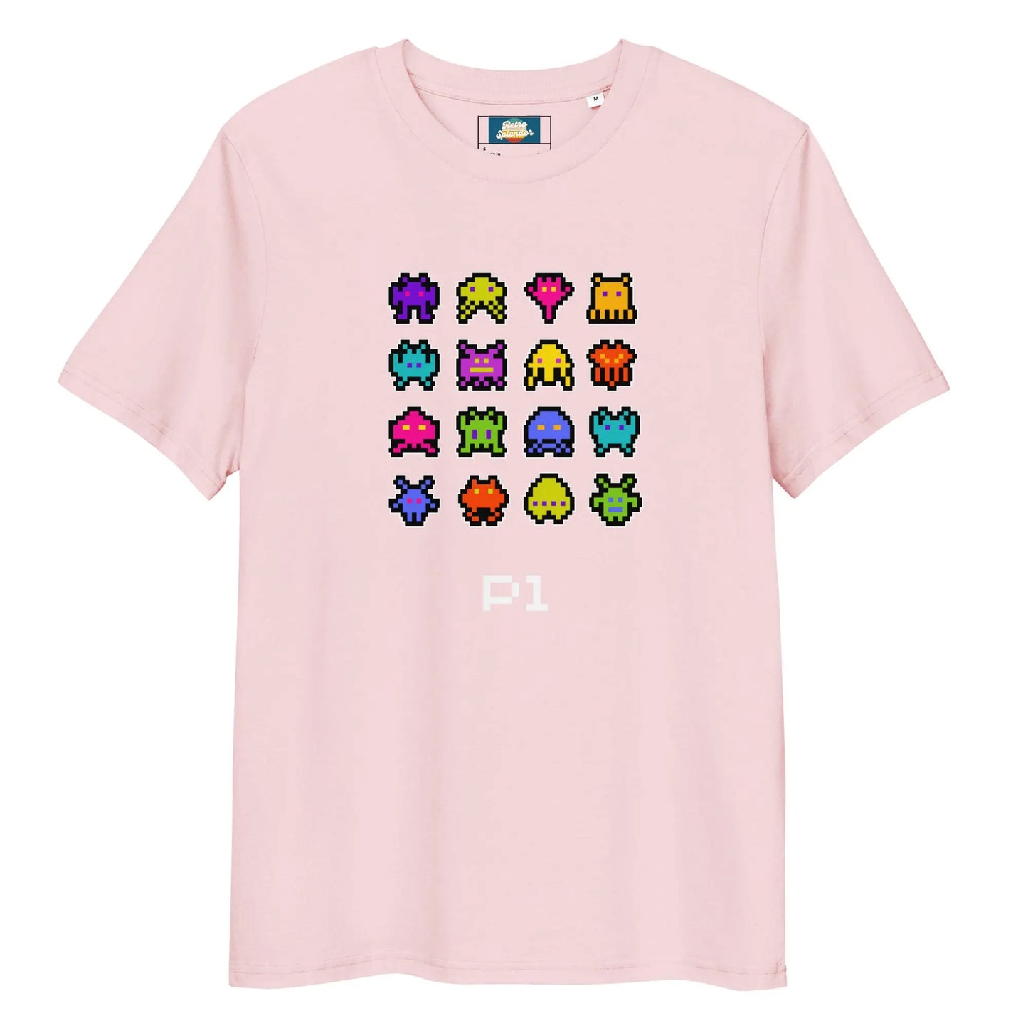 Bleep Blurp - Unisex organic ribbed neck t-shirt by Stanley/Stella Tags: 80s, arcade, gaming, graphic, men, original, Printful, retro, tee, unisex, vintage, women RetroSplendor Apparel