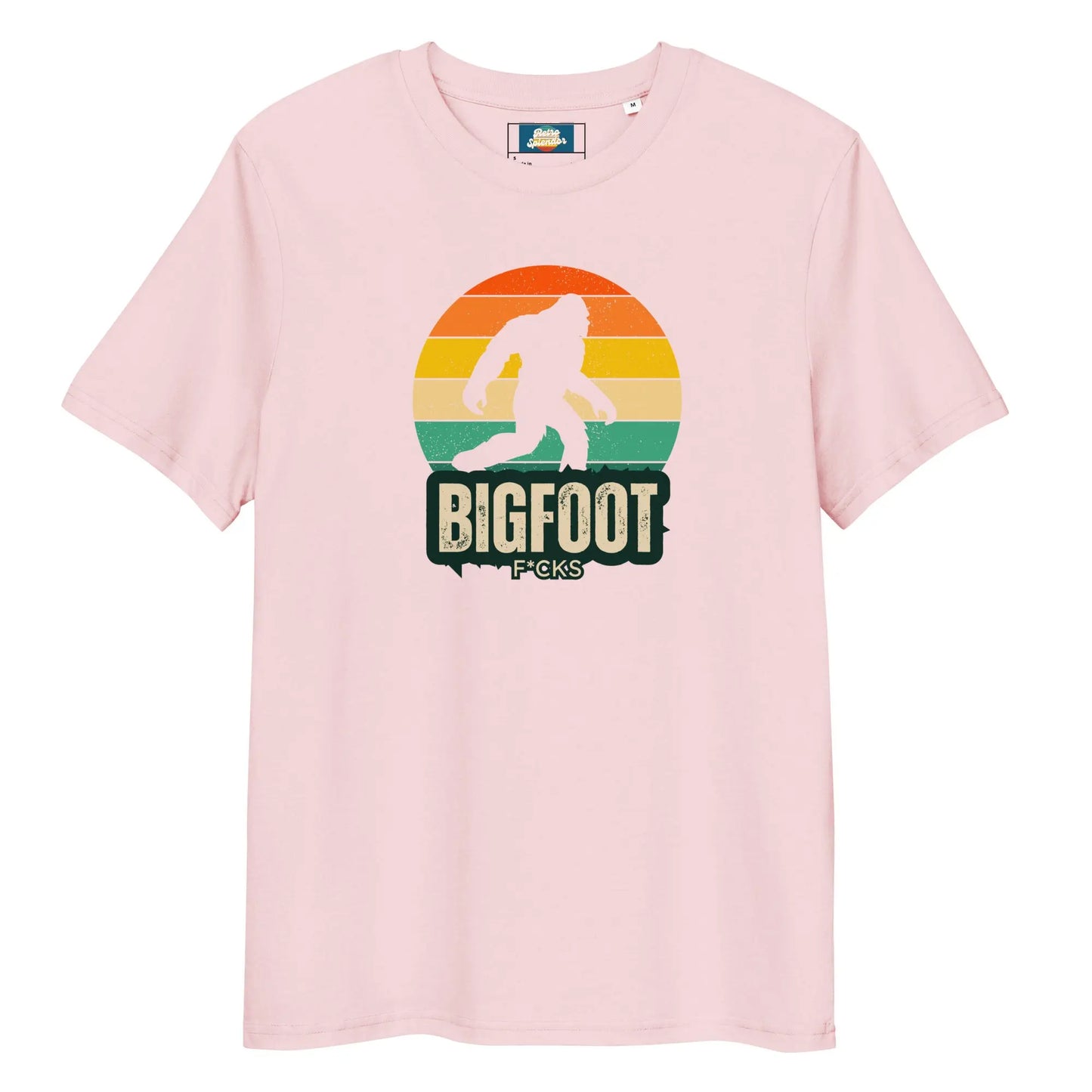 Bigfoot F*cks - Unisex organic ribbed neck t-shirt by Stanley/Stella Tags: bigfoot, cool, funny, graphic, men, original, Printful, retro, tee, unisex, vintage, women RetroSplendor Apparel