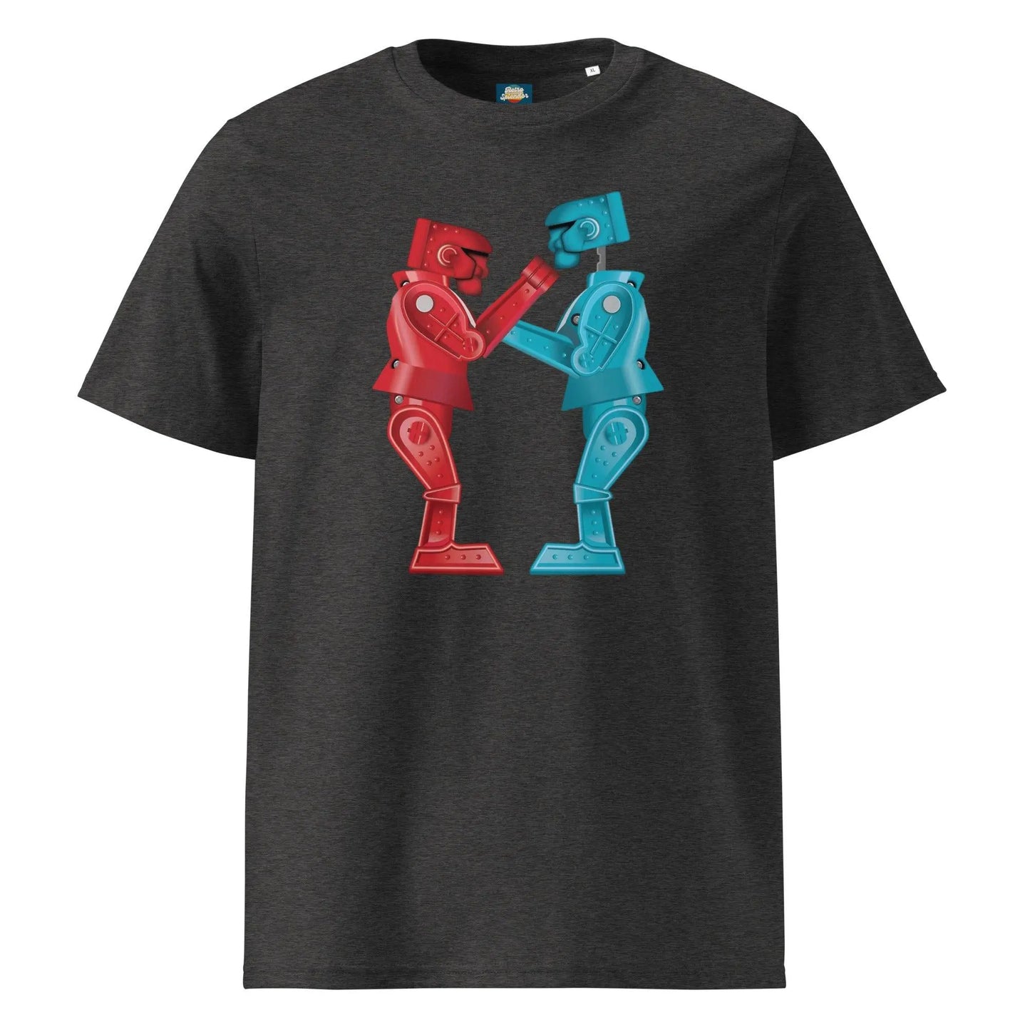 Rock 'em Sock 'em - Unisex organic ribbed neck t-shirt by Stanley/Stella Tags: 80s, boxing, graphic tee, retro, retrosplendor, robots, shirt, splendor, t-shirt, toys, unisex, vintage RetroSplendor Apparel