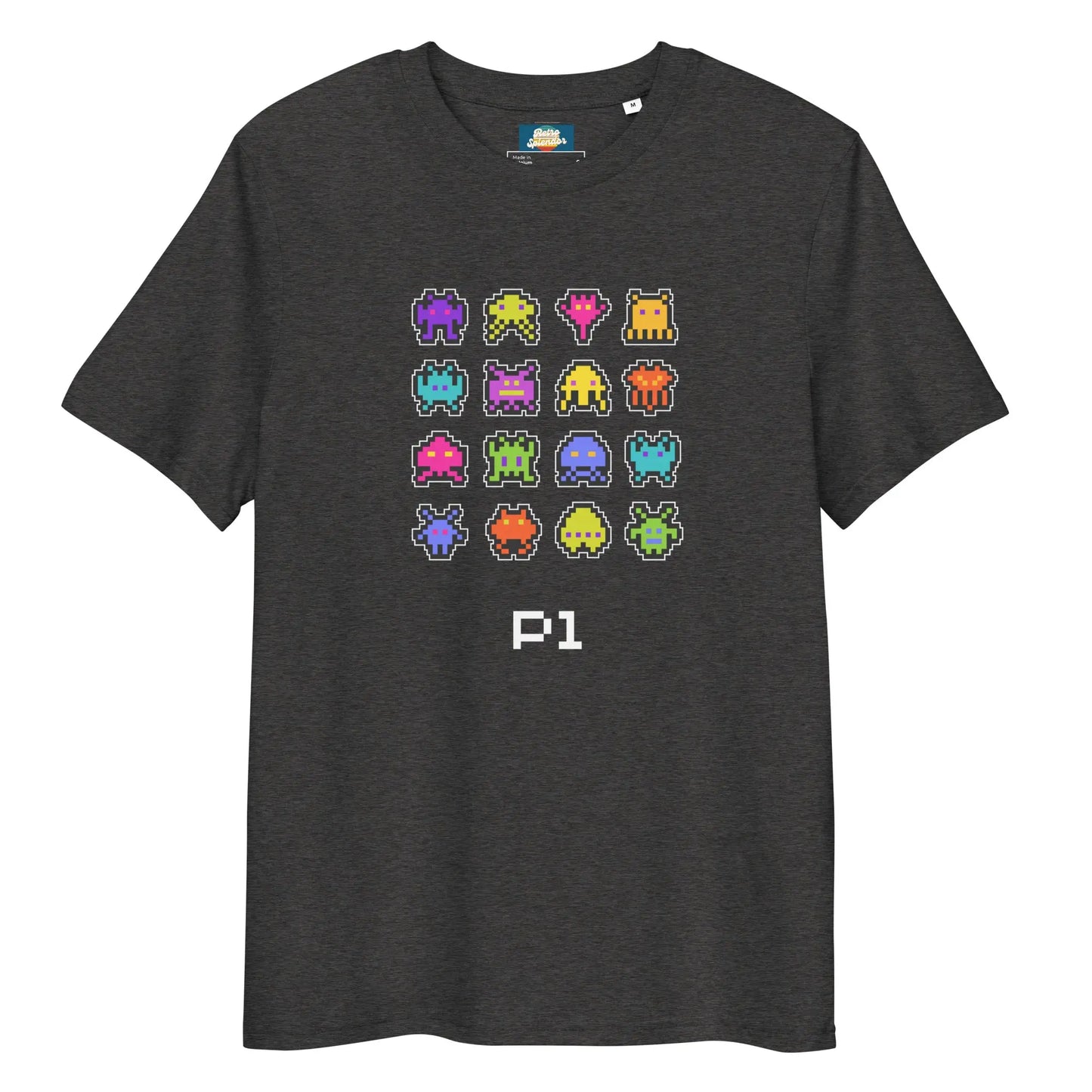 Bleep Blurp - Unisex organic ribbed neck t-shirt by Stanley/Stella Tags: 80s, arcade, gaming, graphic, men, original, Printful, retro, tee, unisex, vintage, women RetroSplendor Apparel