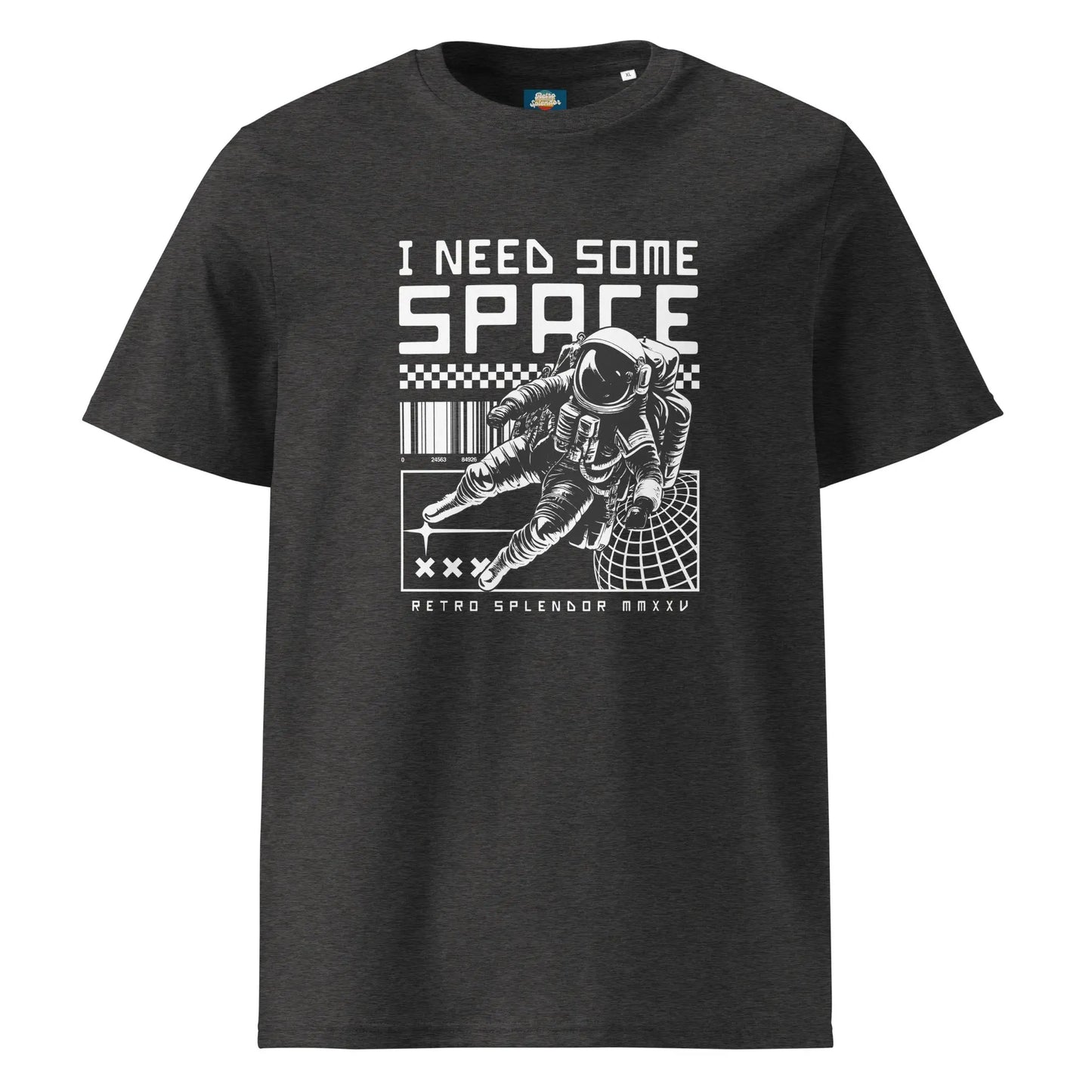I Need Some Space - Unisex organic ribbed neck t-shirt by Stanley/Stella Tags: astronaut, cool, graphic, men, original, Printful, retro, space, tee, unisex, vintage, women, Y2k RetroSplendor Apparel