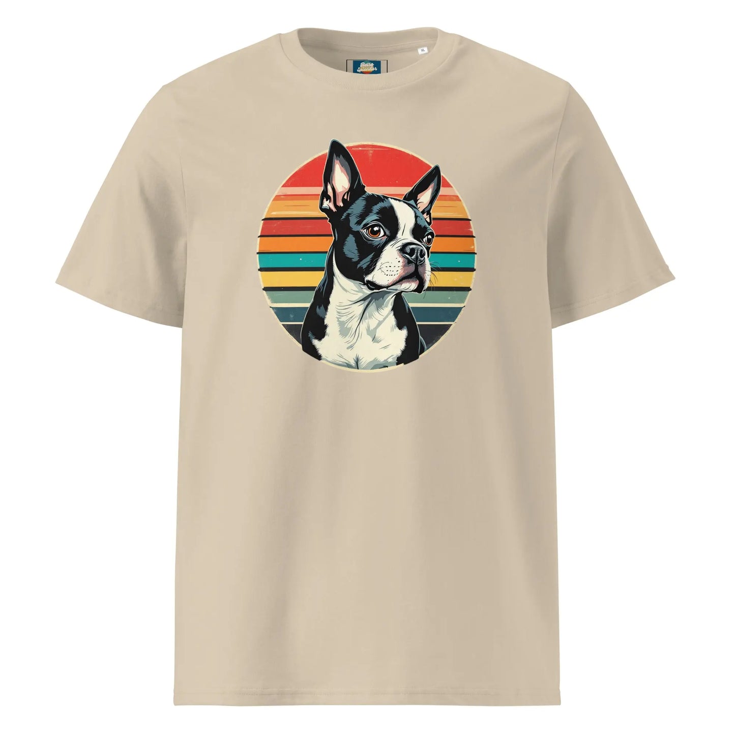 The Young Gentleman - Boston Terrier organic ribbed neck t-shirt by Stanley/Stella Tags: boston terrier, dog, original, portrait, Printful, retro, shirt, t-shirt, unisex, vintage RetroSplendor Apparel