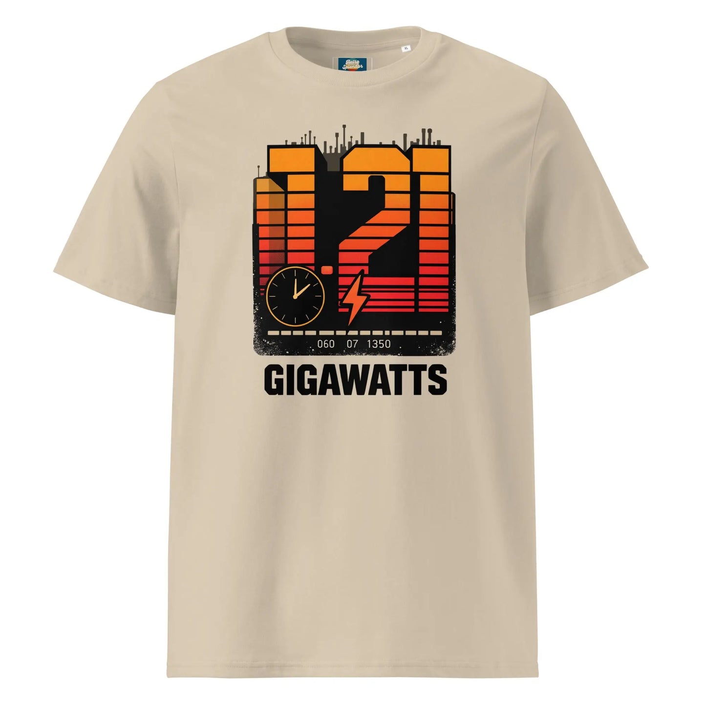 1.21 Gigawatts! - organic ribbed neck t-shirt by Stanley/Stella Tags: 80s, back to the future, movie, original, Printful, retro, shirt, t-shirt, unisex, vintage RetroSplendor Apparel
