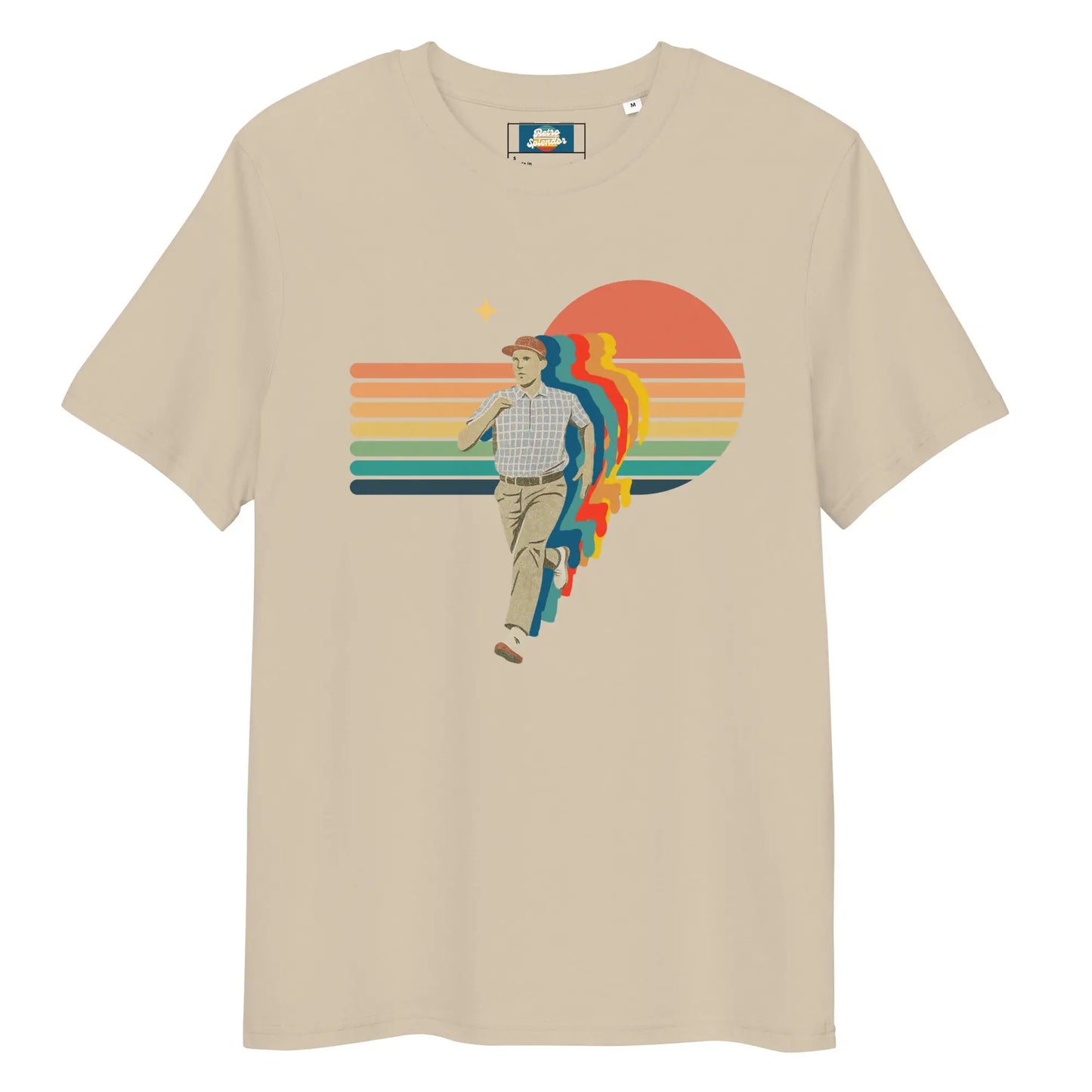 Run Forrest! - Unisex organic ribbed neck t-shirt by Stanley/Stella Tags: 90s, forrest gump, graphic, men, original, Printful, retro, run, running, shirt, tee, unisex, vintage, women RetroSplendor Apparel