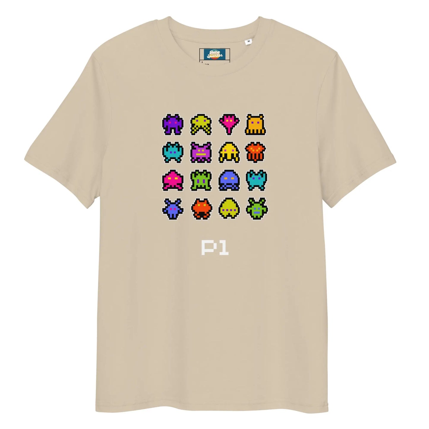 Bleep Blurp - Unisex organic ribbed neck t-shirt by Stanley/Stella Tags: 80s, arcade, gaming, graphic, men, original, Printful, retro, tee, unisex, vintage, women RetroSplendor Apparel
