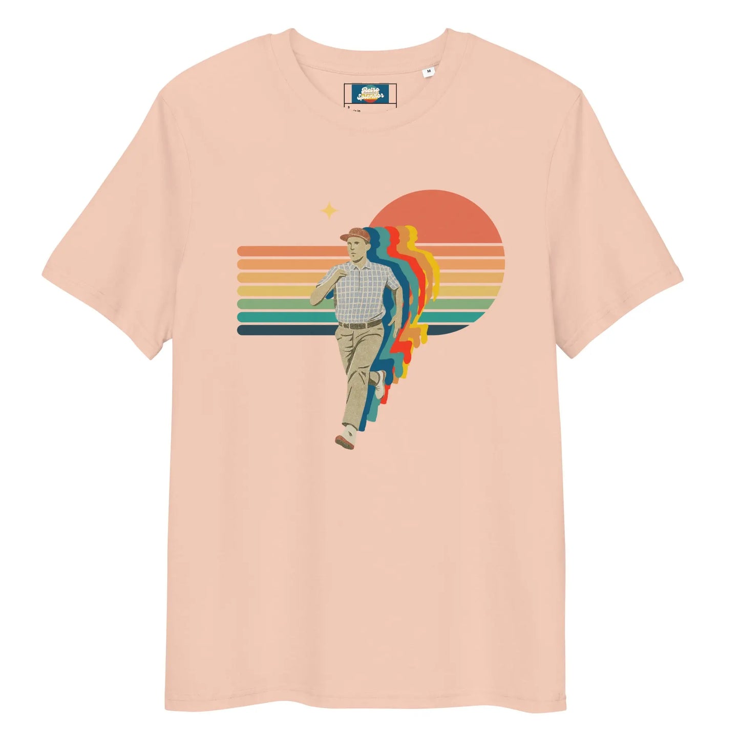 Run Forrest! - Unisex organic ribbed neck t-shirt by Stanley/Stella Tags: 90s, forrest gump, graphic, men, original, Printful, retro, run, running, shirt, tee, unisex, vintage, women RetroSplendor Apparel