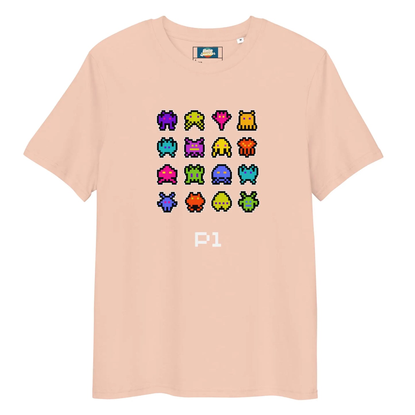 Bleep Blurp - Unisex organic ribbed neck t-shirt by Stanley/Stella Tags: 80s, arcade, gaming, graphic, men, original, Printful, retro, tee, unisex, vintage, women RetroSplendor Apparel