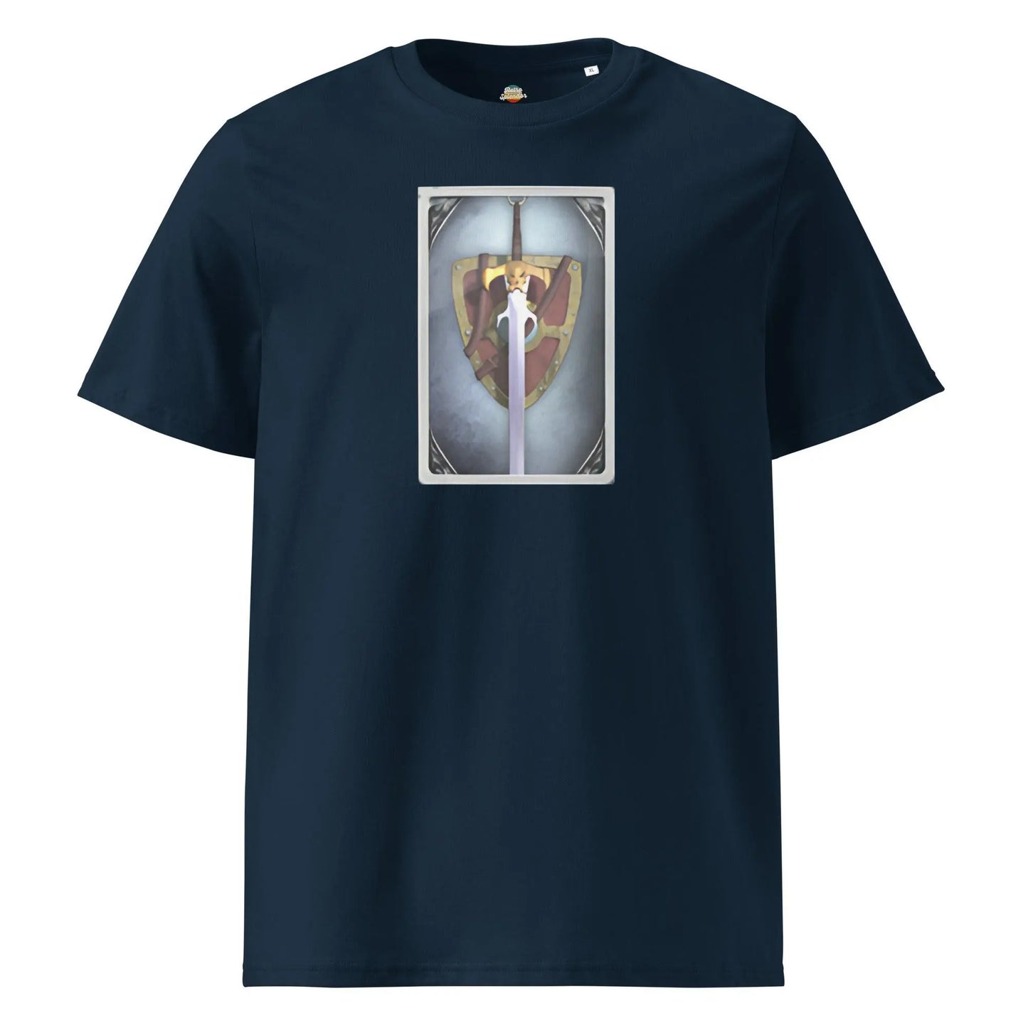 EQ Warrior - organic ribbed neck t-shirt by Stanley/Stella Tags: 90s, everquest, gaming, organic cotton, original, pc gaming, ruins of kunark, vintage, warrior RetroSplendor Apparel