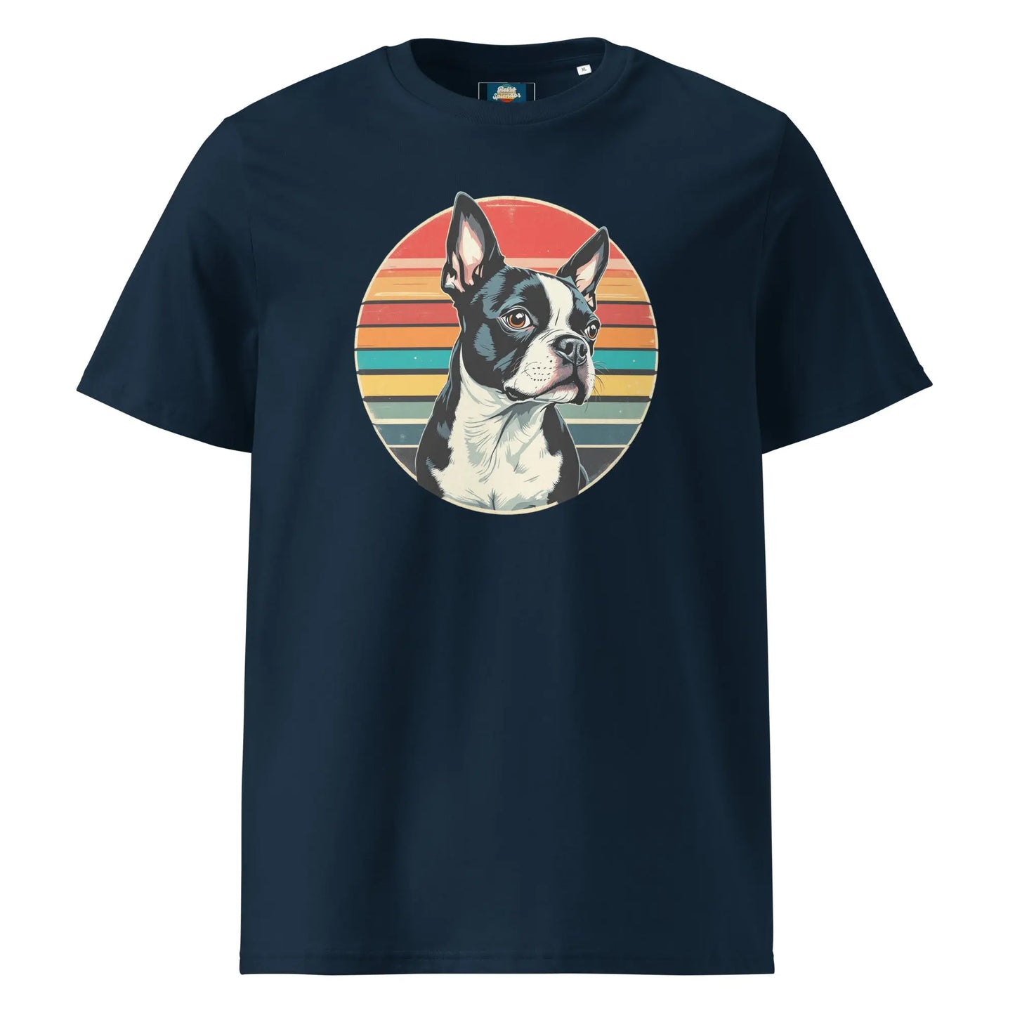 The Young Gentleman - Boston Terrier organic ribbed neck t-shirt by Stanley/Stella Tags: boston terrier, dog, original, portrait, Printful, retro, shirt, t-shirt, unisex, vintage RetroSplendor Apparel