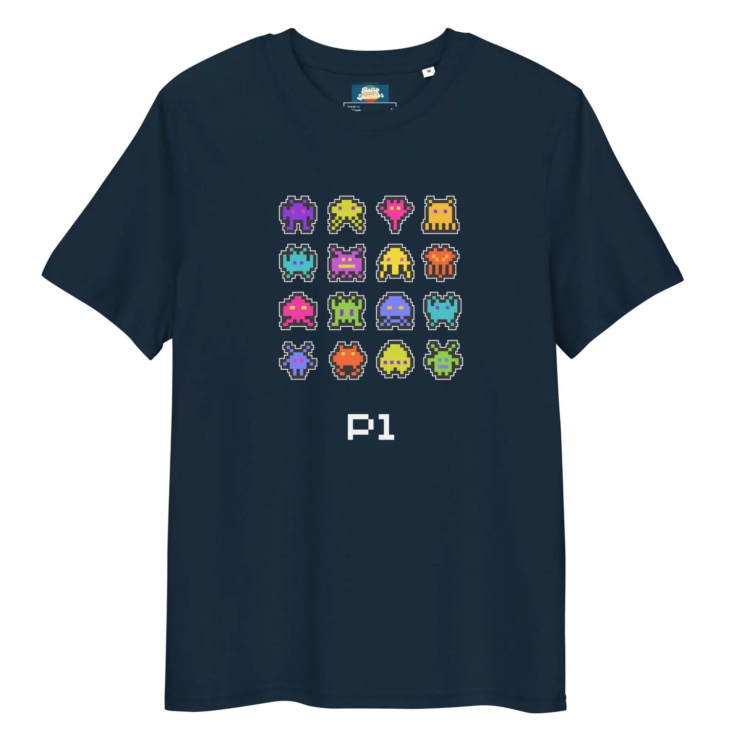 Bleep Blurp - Unisex organic ribbed neck t-shirt by Stanley/Stella Tags: 80s, arcade, gaming, graphic, men, original, Printful, retro, tee, unisex, vintage, women RetroSplendor Apparel