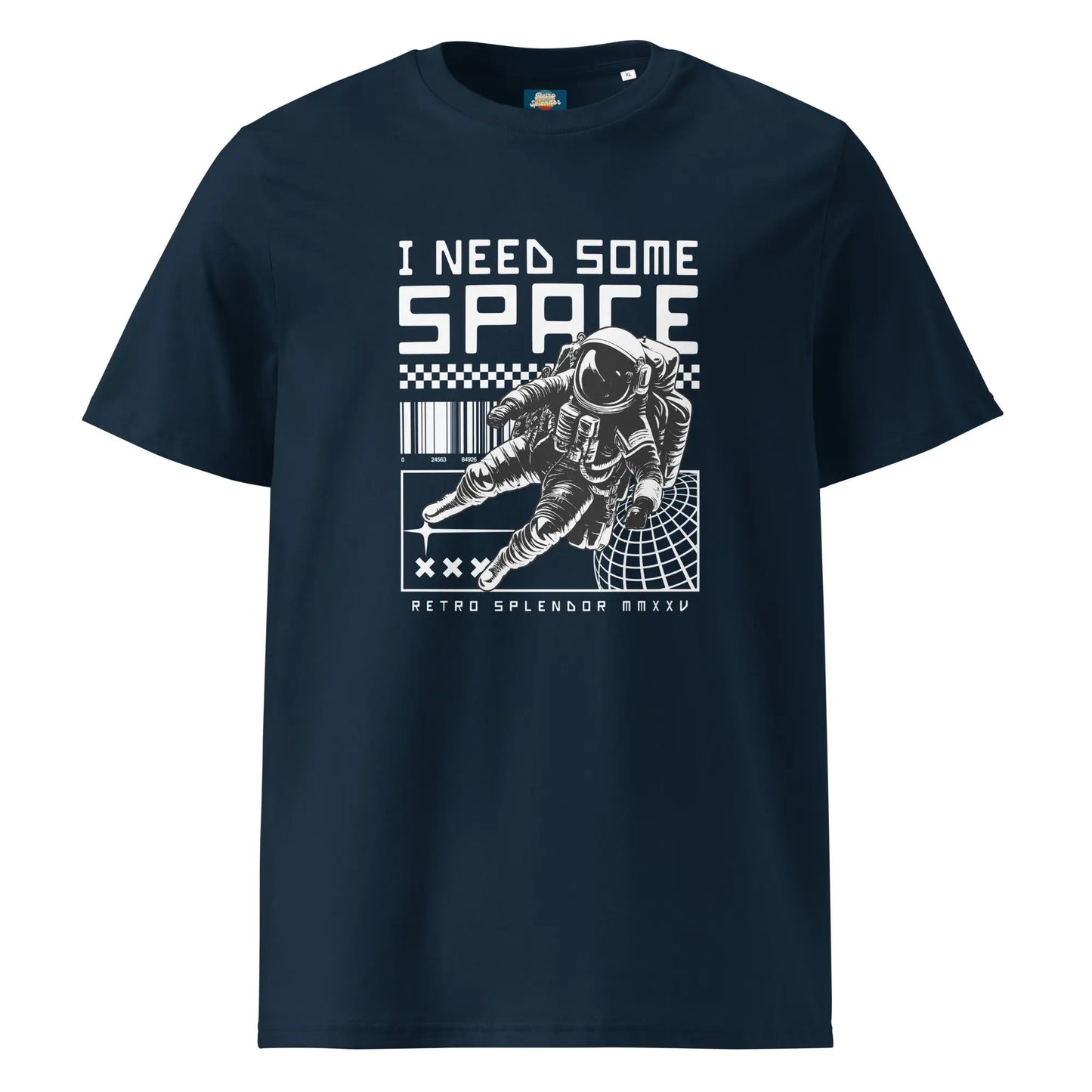 I Need Some Space - Unisex organic ribbed neck t-shirt by Stanley/Stella Tags: astronaut, cool, graphic, men, original, Printful, retro, space, tee, unisex, vintage, women, Y2k RetroSplendor Apparel