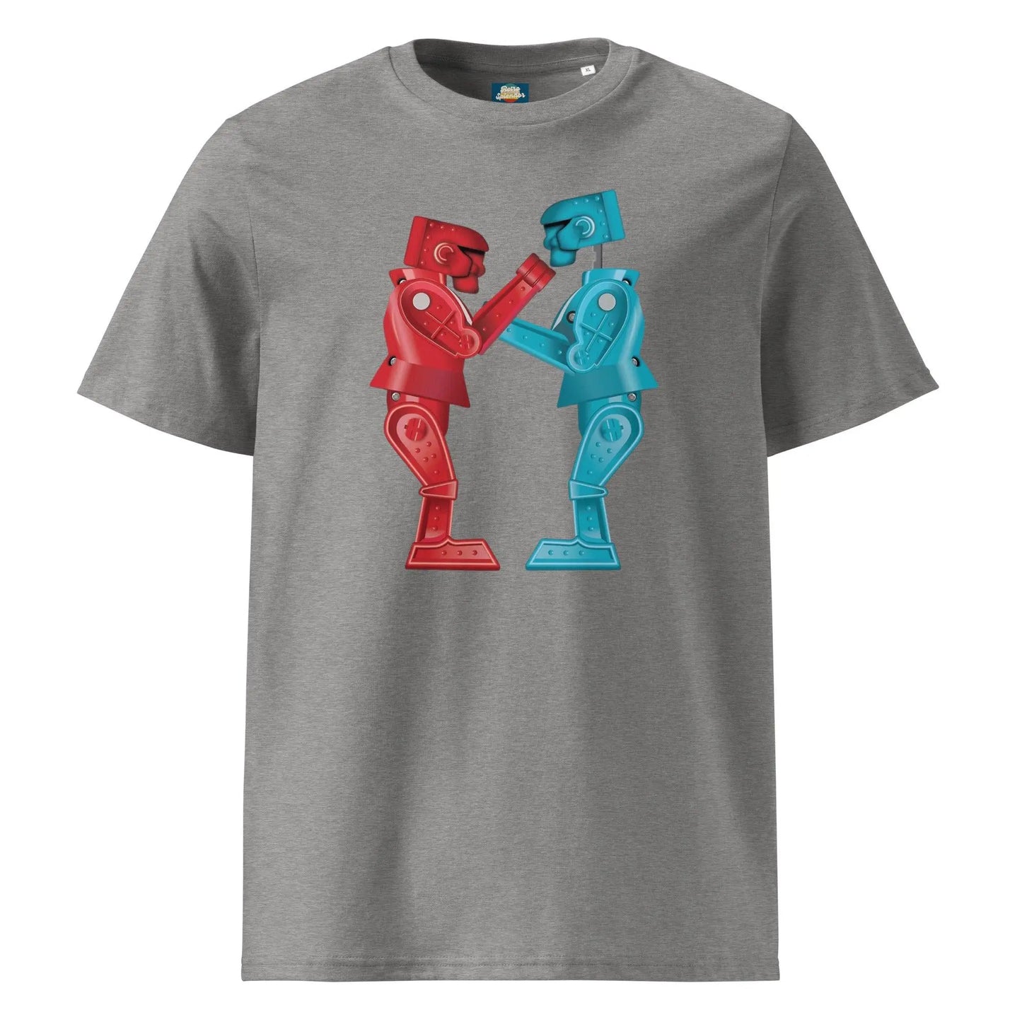 Rock 'em Sock 'em - Unisex organic ribbed neck t-shirt by Stanley/Stella Tags: 80s, boxing, graphic tee, retro, retrosplendor, robots, shirt, splendor, t-shirt, toys, unisex, vintage RetroSplendor Apparel