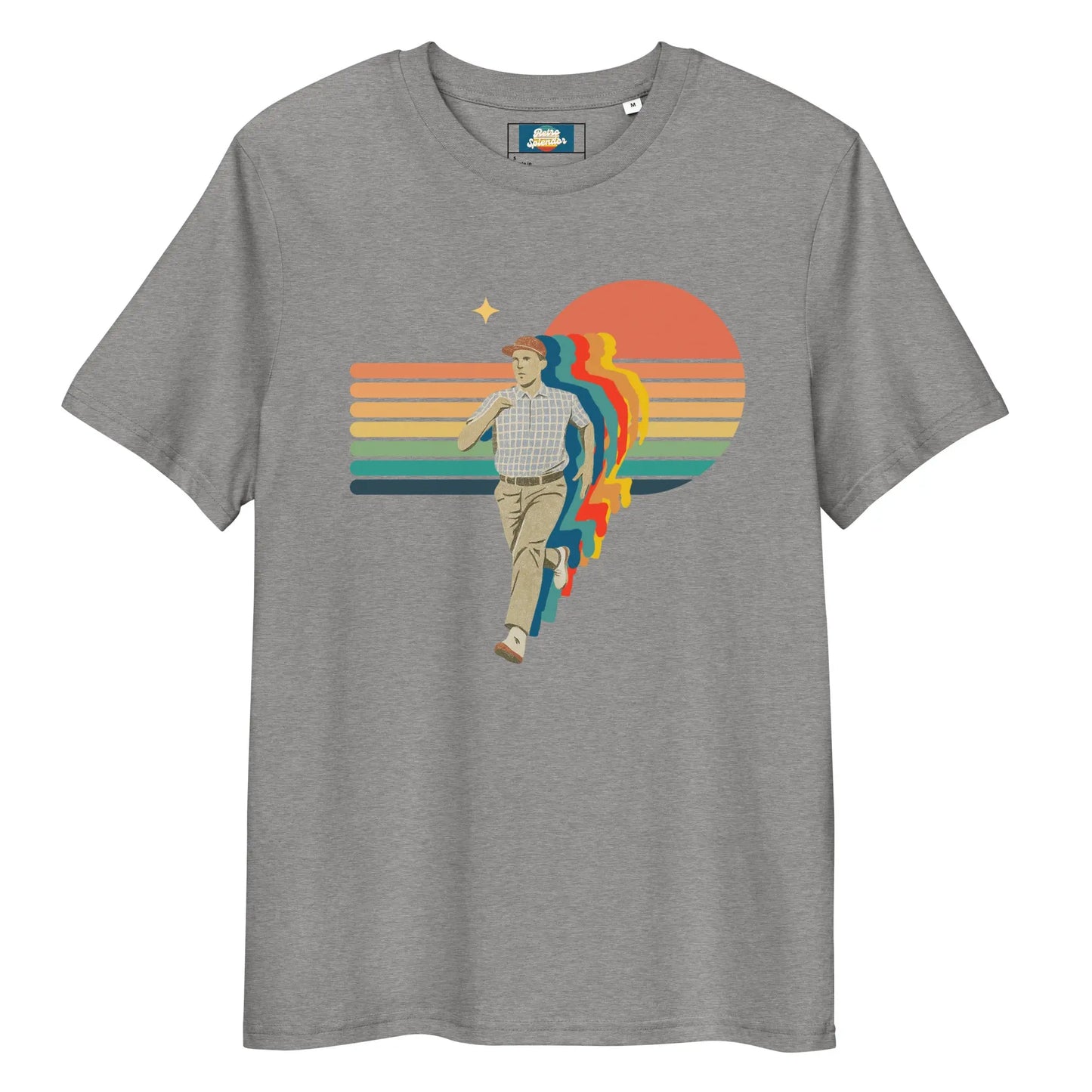 Run Forrest! - Unisex organic ribbed neck t-shirt by Stanley/Stella Tags: 90s, forrest gump, graphic, men, original, Printful, retro, run, running, shirt, tee, unisex, vintage, women RetroSplendor Apparel
