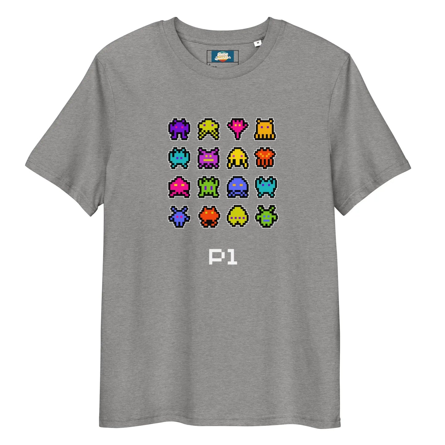 Bleep Blurp - Unisex organic ribbed neck t-shirt by Stanley/Stella Tags: 80s, arcade, gaming, graphic, men, original, Printful, retro, tee, unisex, vintage, women RetroSplendor Apparel
