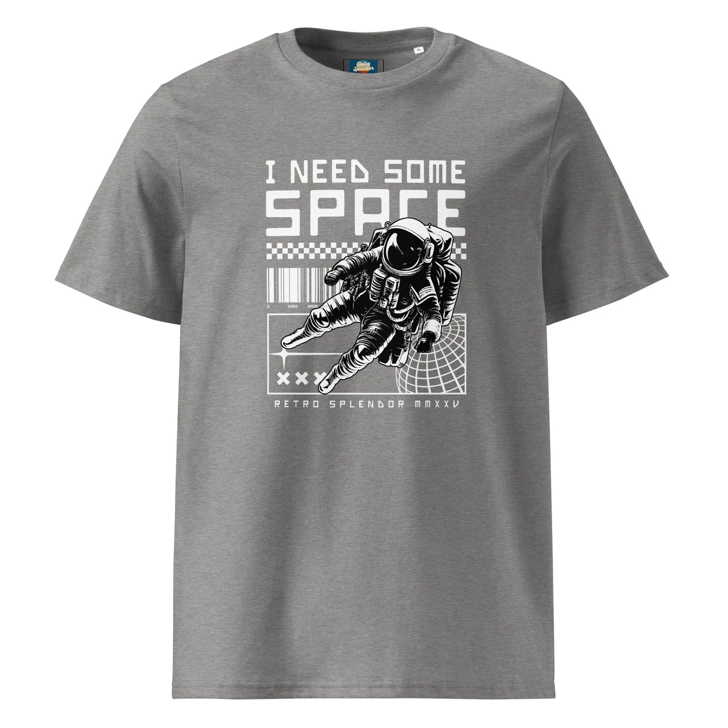 I Need Some Space - Unisex organic ribbed neck t-shirt by Stanley/Stella Tags: astronaut, cool, graphic, men, original, Printful, retro, space, tee, unisex, vintage, women, Y2k RetroSplendor Apparel