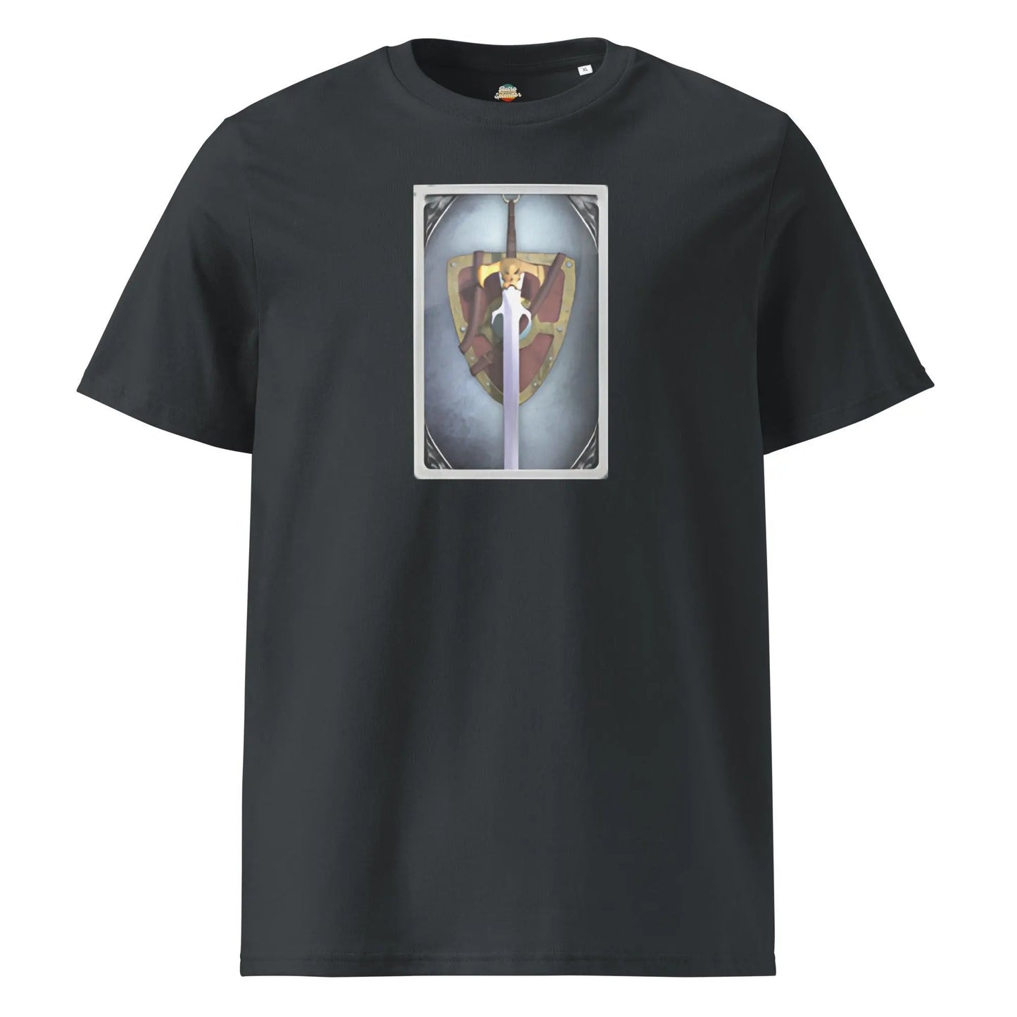EQ Warrior - organic ribbed neck t-shirt by Stanley/Stella Tags: 90s, everquest, gaming, organic cotton, original, pc gaming, ruins of kunark, vintage, warrior RetroSplendor Apparel