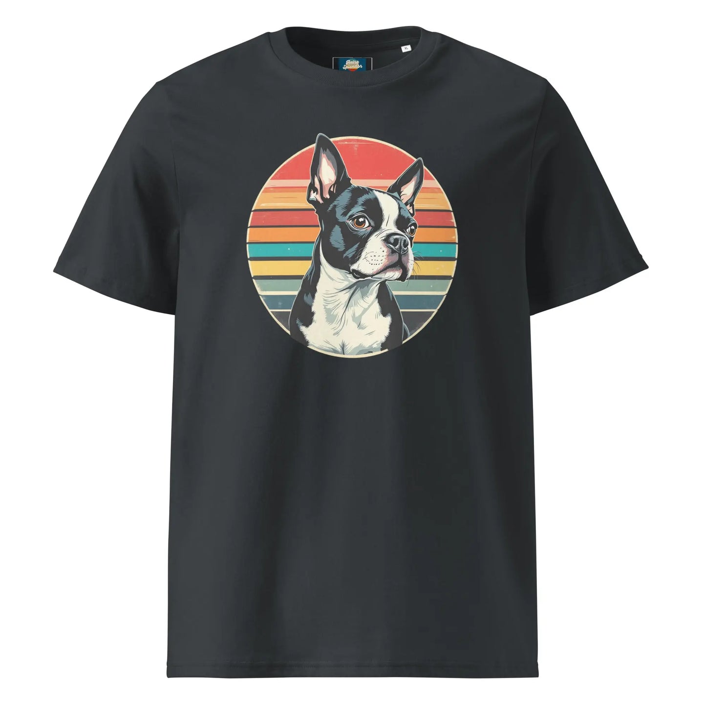 The Young Gentleman - Boston Terrier organic ribbed neck t-shirt by Stanley/Stella Tags: boston terrier, dog, original, portrait, Printful, retro, shirt, t-shirt, unisex, vintage RetroSplendor Apparel