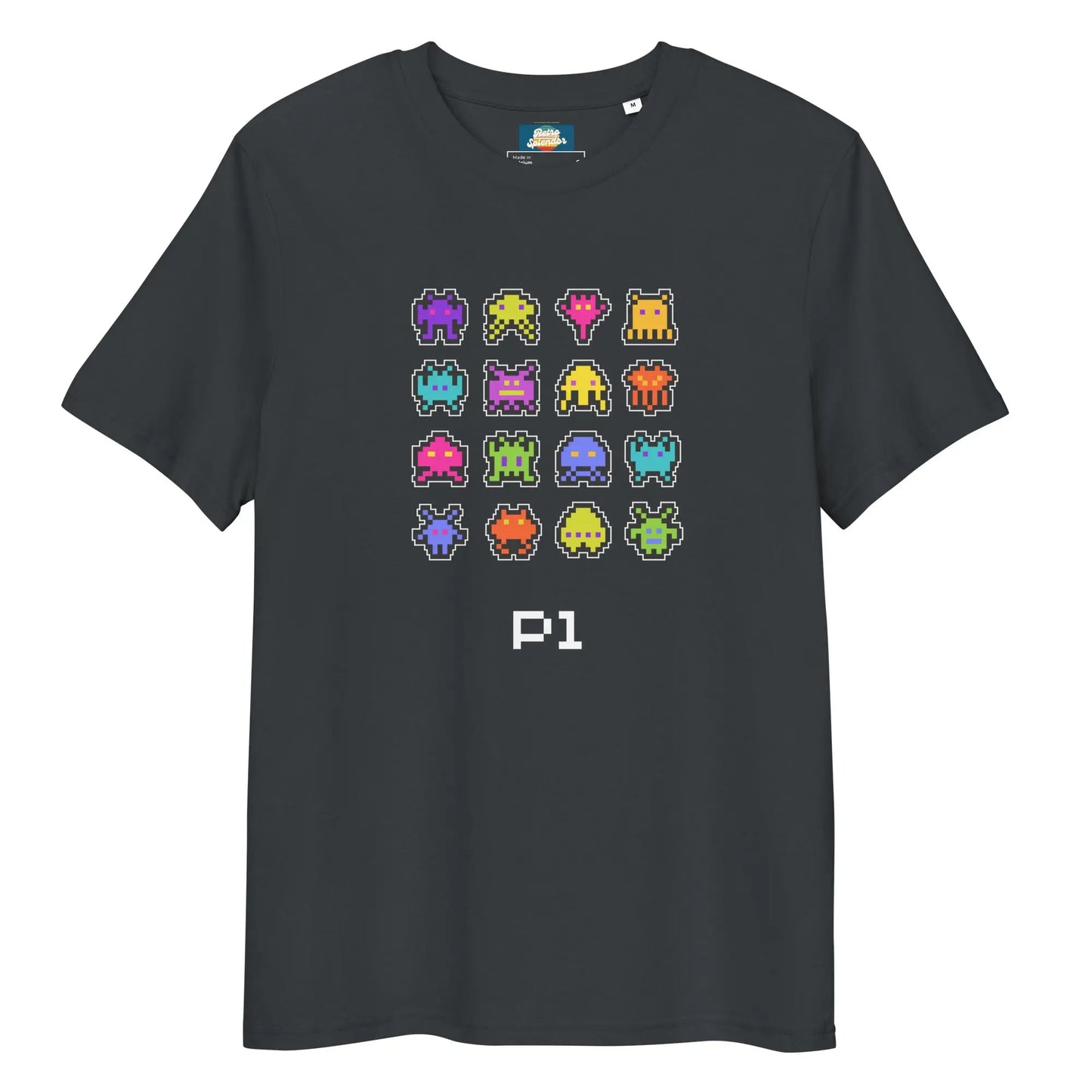 Bleep Blurp - Unisex organic ribbed neck t-shirt by Stanley/Stella Tags: 80s, arcade, gaming, graphic, men, original, Printful, retro, tee, unisex, vintage, women RetroSplendor Apparel