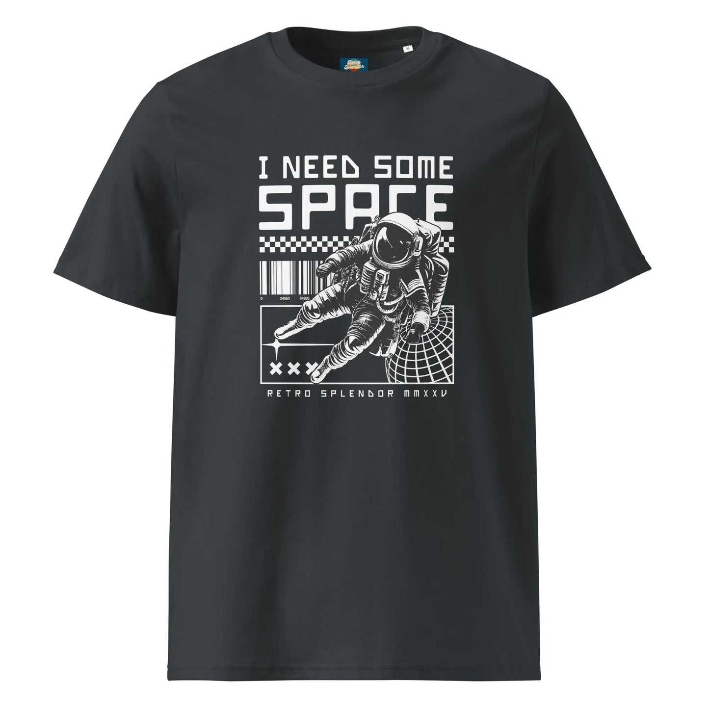 I Need Some Space - Unisex organic ribbed neck t-shirt by Stanley/Stella Tags: astronaut, cool, graphic, men, original, Printful, retro, space, tee, unisex, vintage, women, Y2k RetroSplendor Apparel