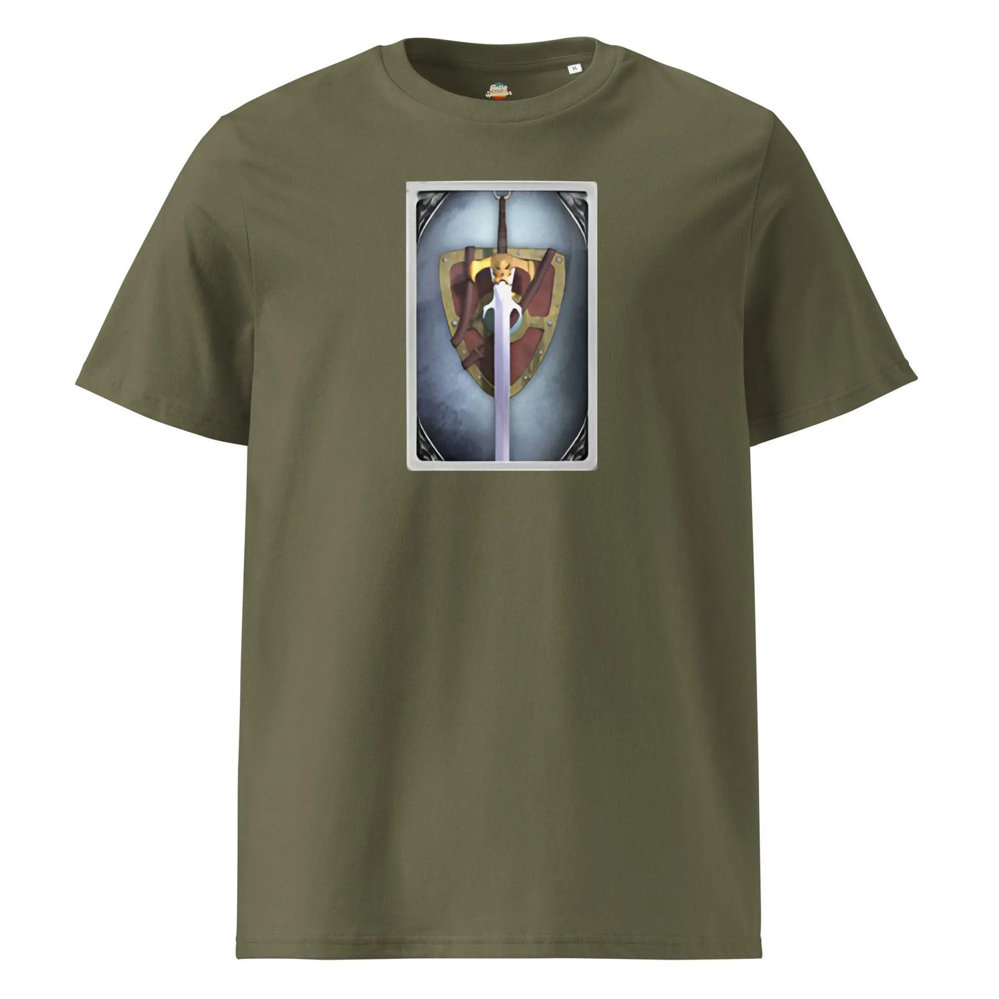 EQ Warrior - organic ribbed neck t-shirt by Stanley/Stella Tags: 90s, everquest, gaming, organic cotton, original, pc gaming, ruins of kunark, vintage, warrior RetroSplendor Apparel