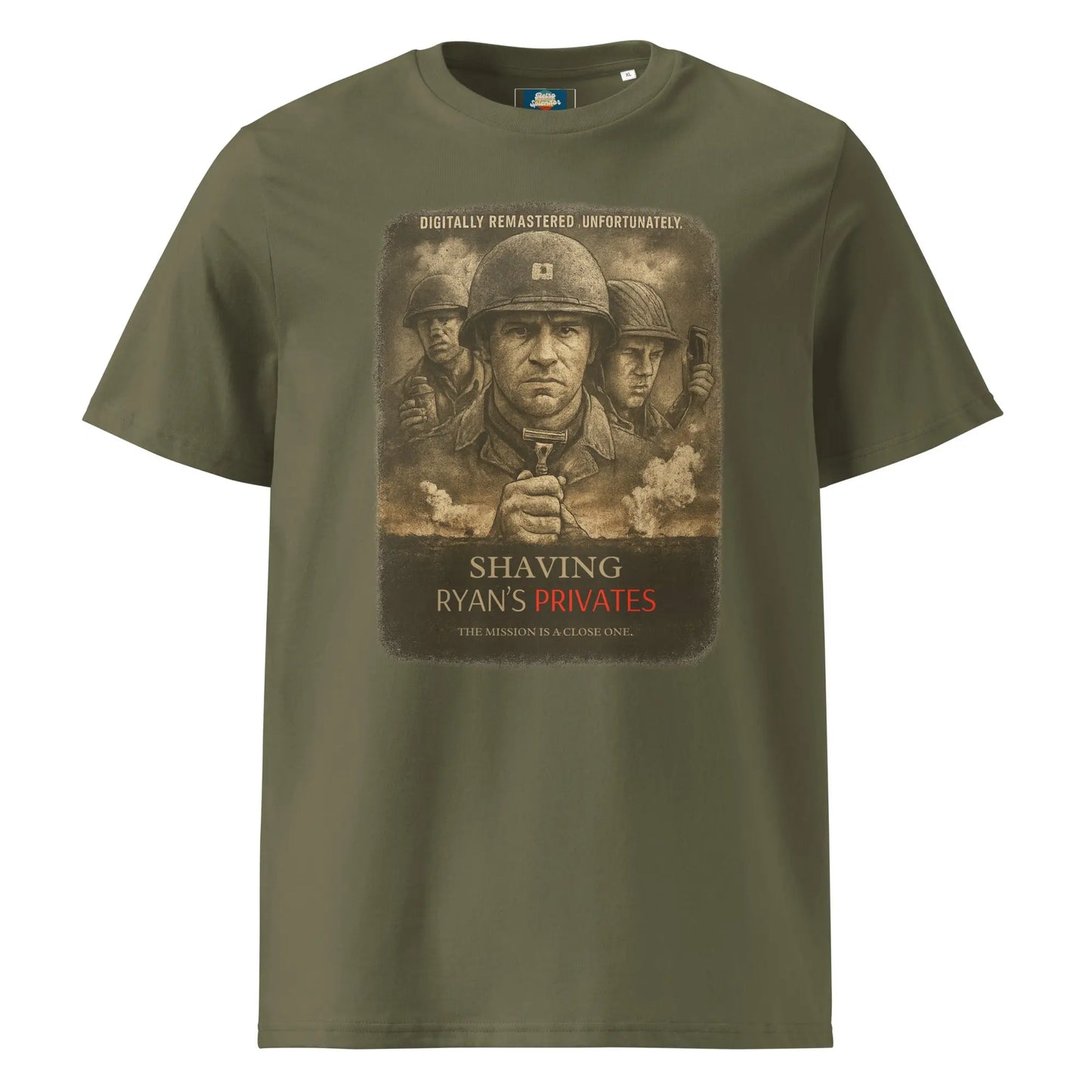 Shaving Ryan's Privates - Organic Ribbed Neck T-Shirt by Stanley/Stella Tags: comfortable clothing, ethical apparel, organic t-shirt, ribbed neck, sustainable fashion RetroSplendor Apparel