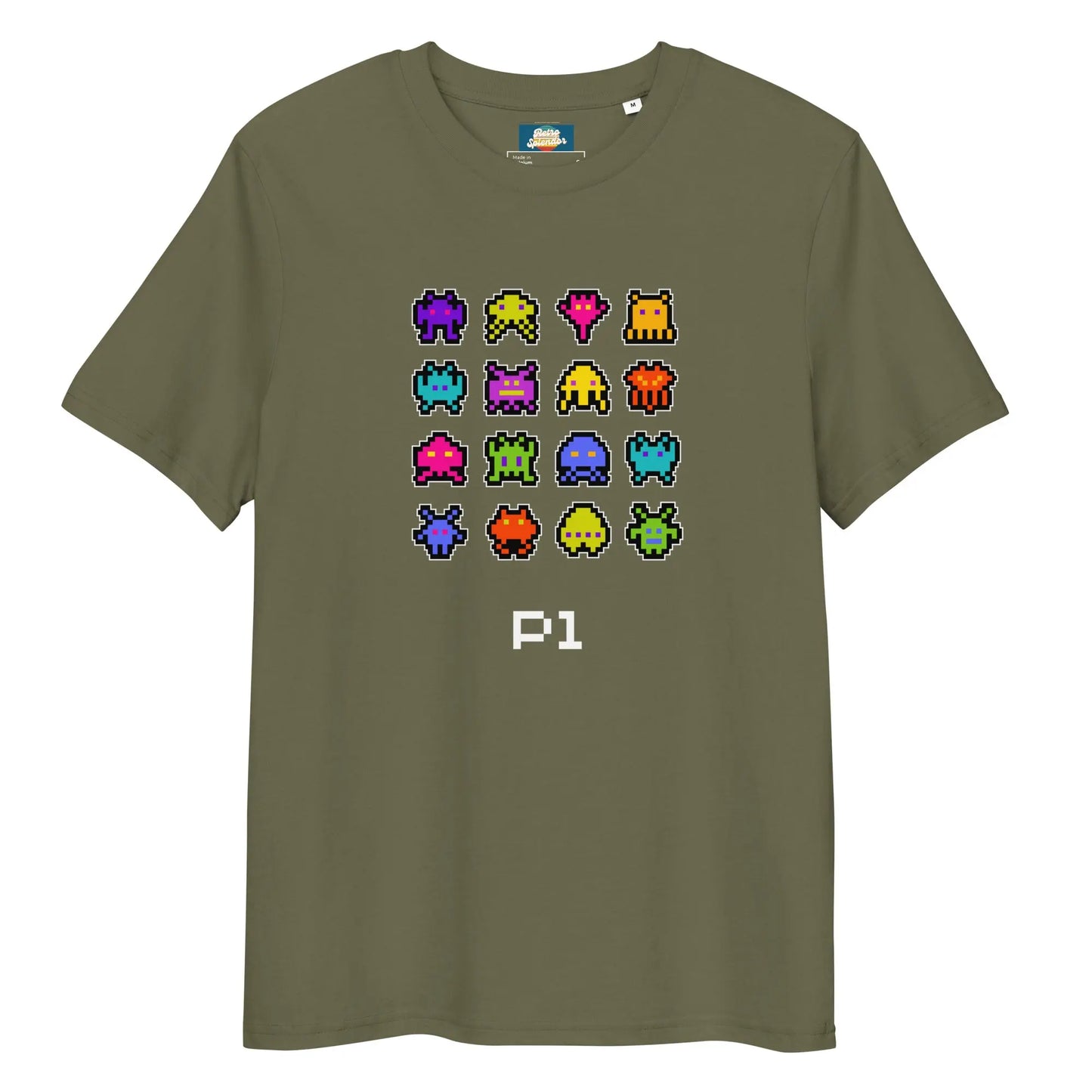 Bleep Blurp - Unisex organic ribbed neck t-shirt by Stanley/Stella Tags: 80s, arcade, gaming, graphic, men, original, Printful, retro, tee, unisex, vintage, women RetroSplendor Apparel