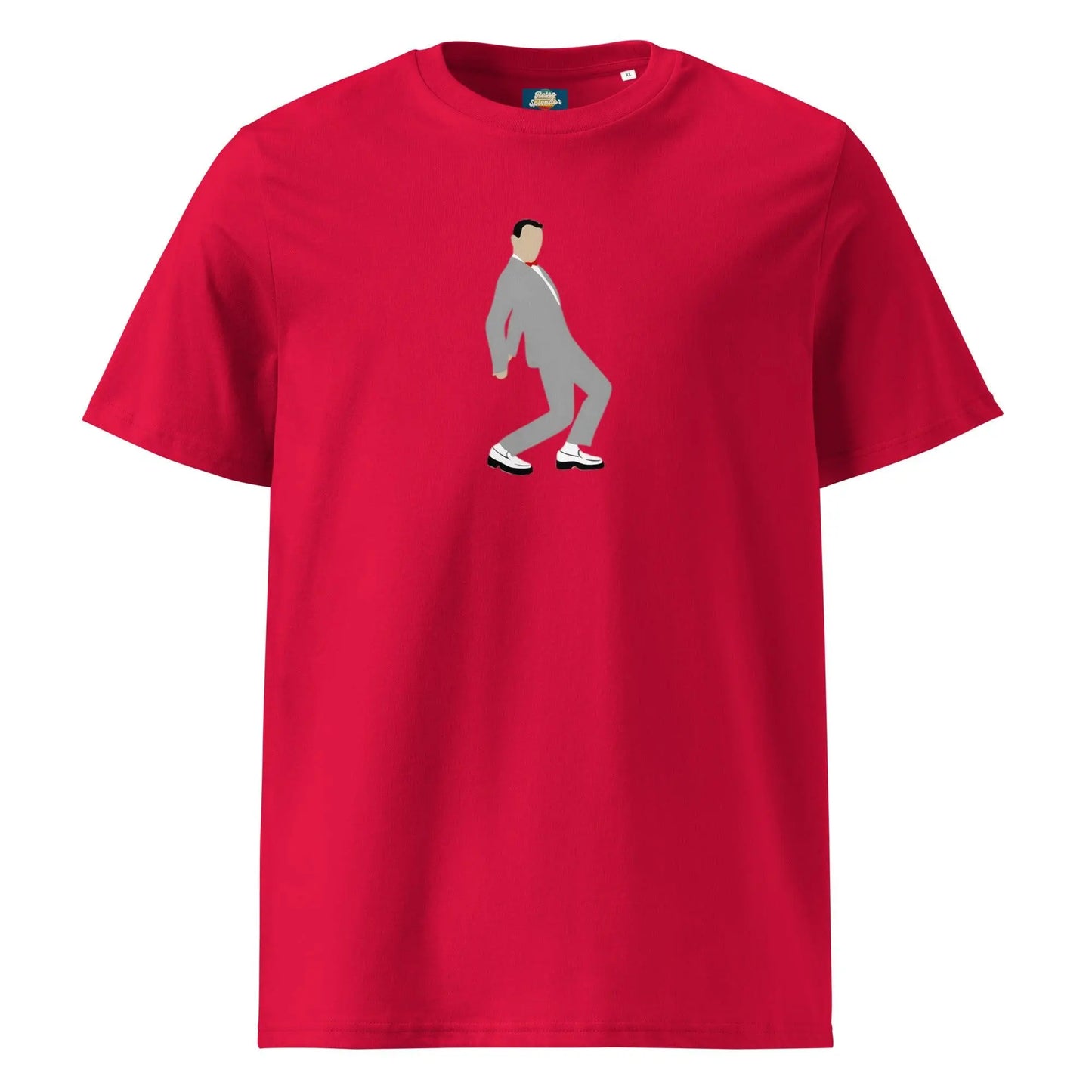 Pee Wee - organic ribbed neck t-shirt by Stanley/Stella Tags: dance, funny, humor, original, peewee herman, Printful, retro, shirt, t-shirt, tv, vintage RetroSplendor Apparel