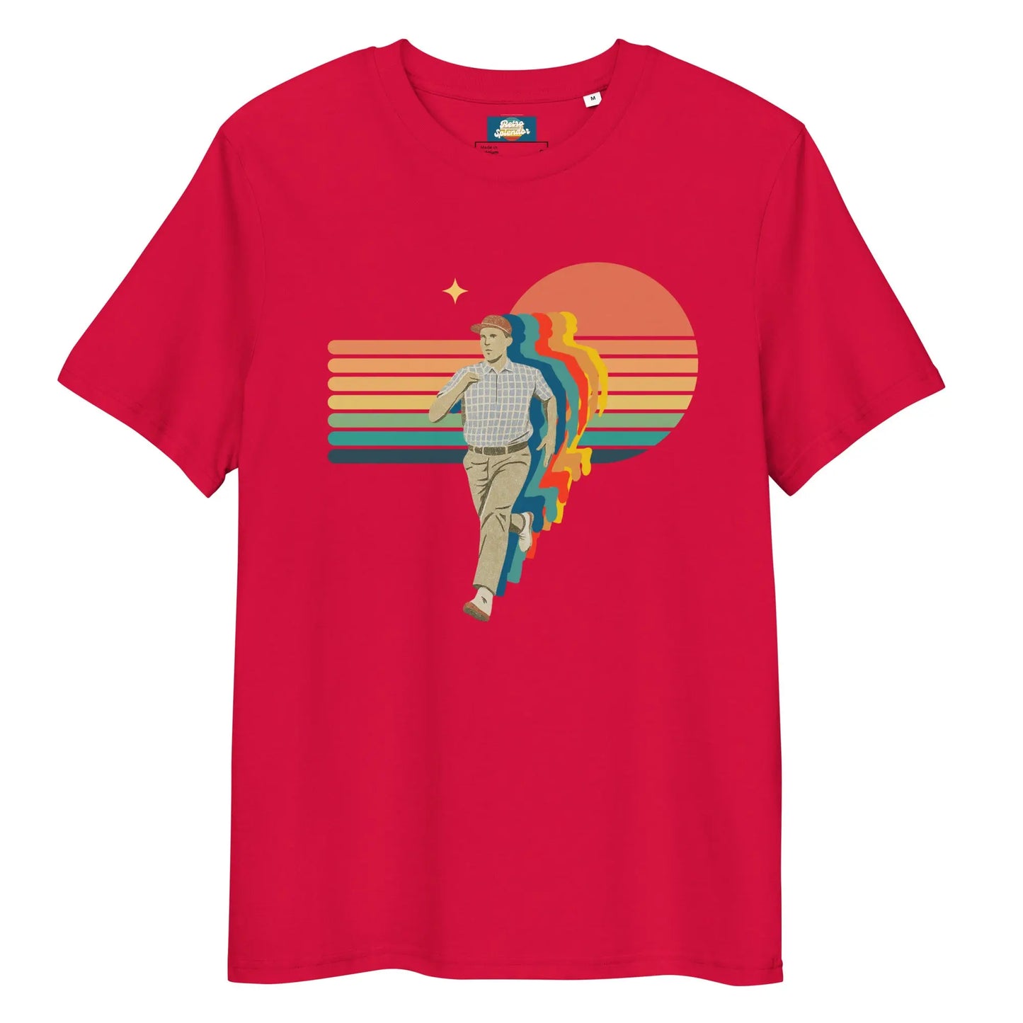 Run Forrest! - Unisex organic ribbed neck t-shirt by Stanley/Stella Tags: 90s, forrest gump, graphic, men, original, Printful, retro, run, running, shirt, tee, unisex, vintage, women RetroSplendor Apparel